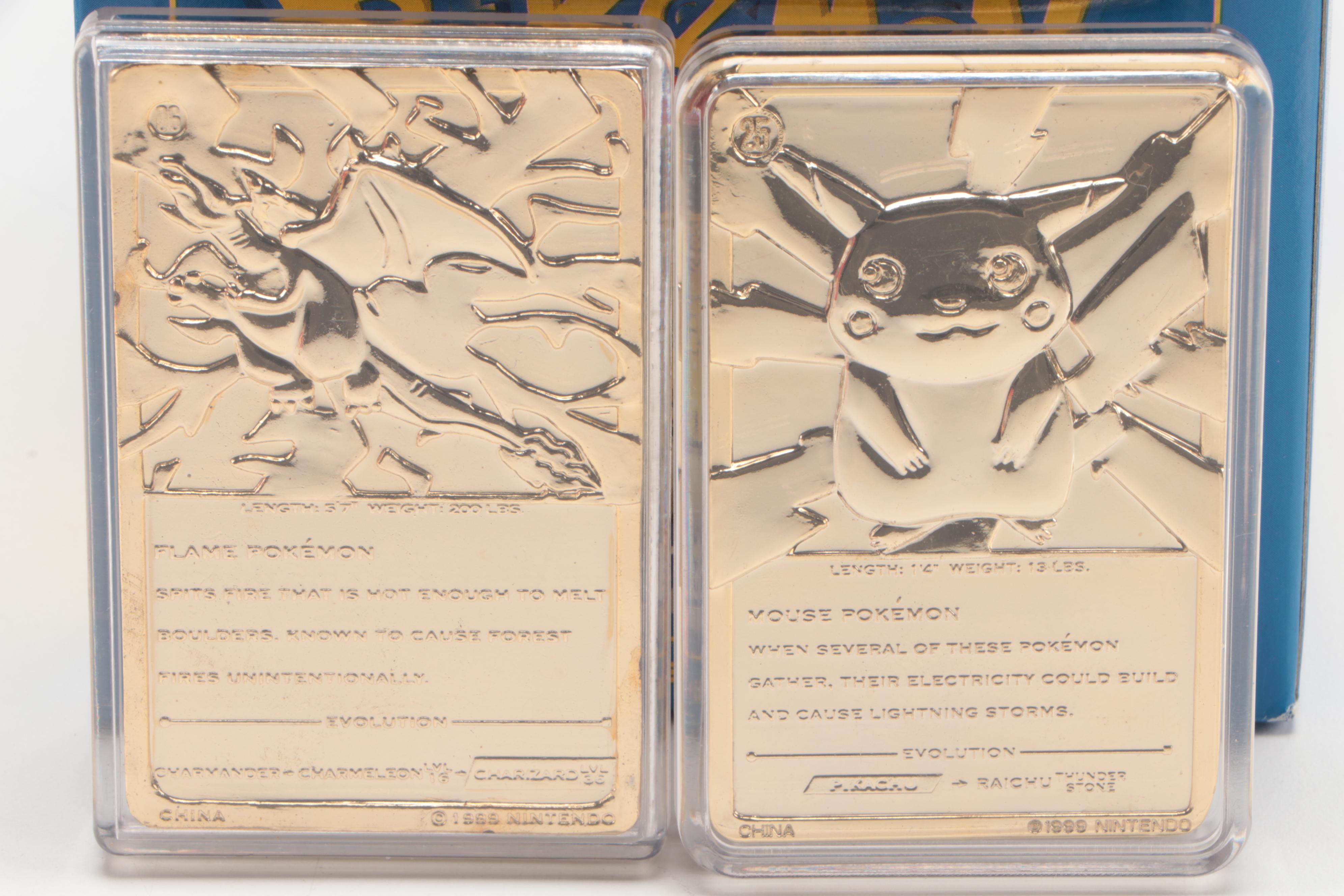 Pokémon Card Collection Featuring 23K Gold Plated Cards and More, 1990s-2020s