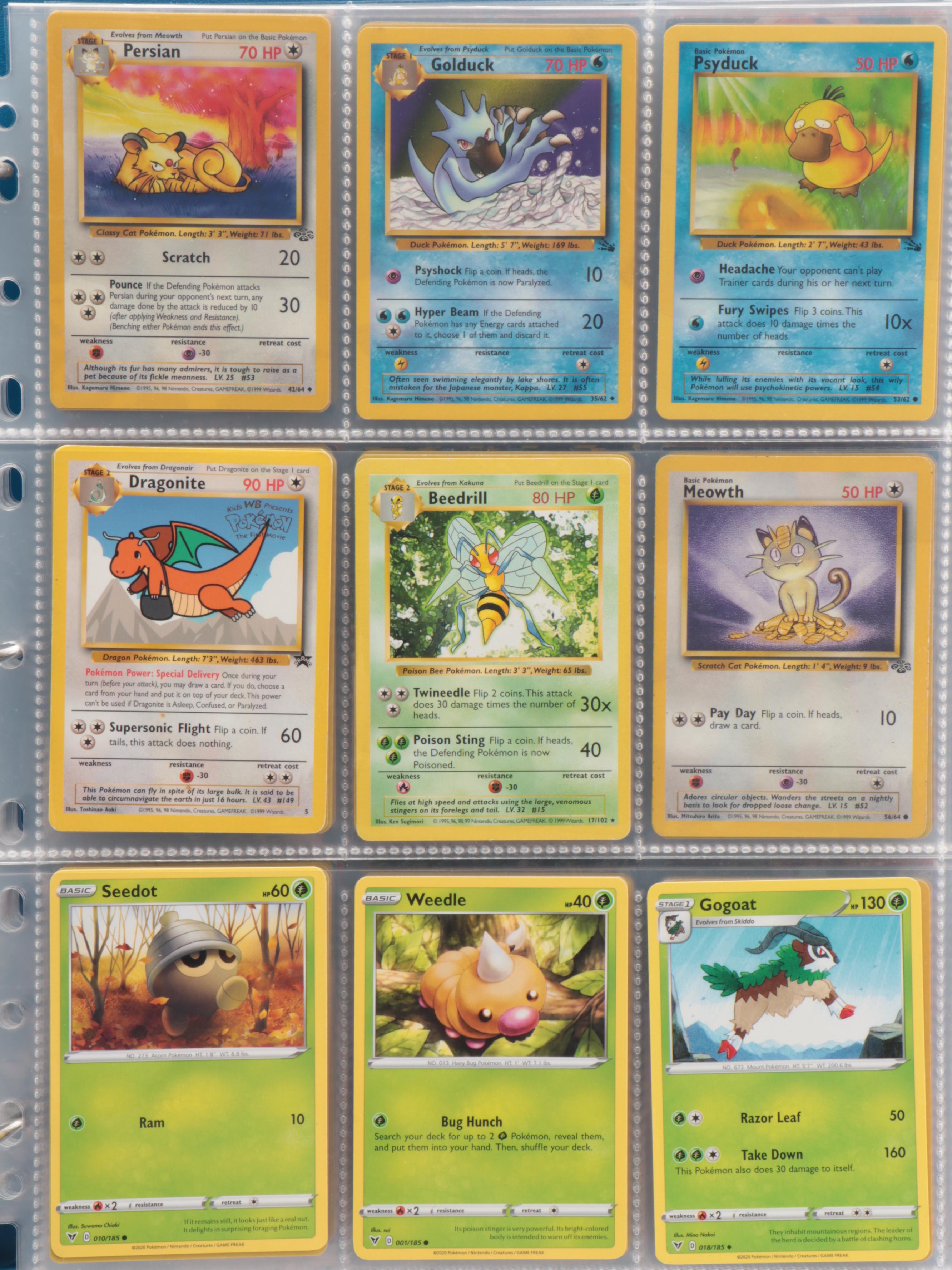 Pokémon Card Collection Featuring 23K Gold Plated Cards and More, 1990s-2020s
