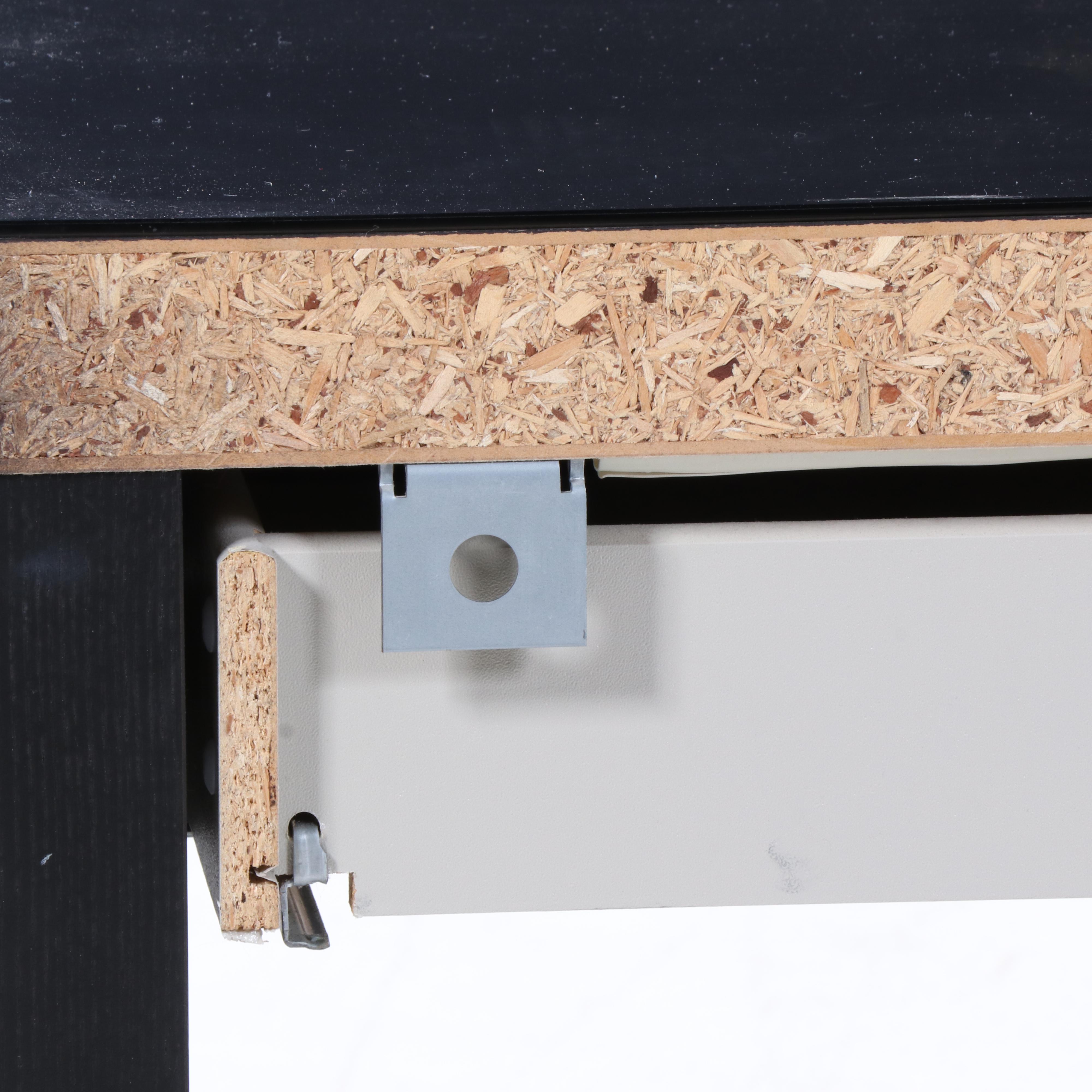 Black Oak Finished Single Drawer Table