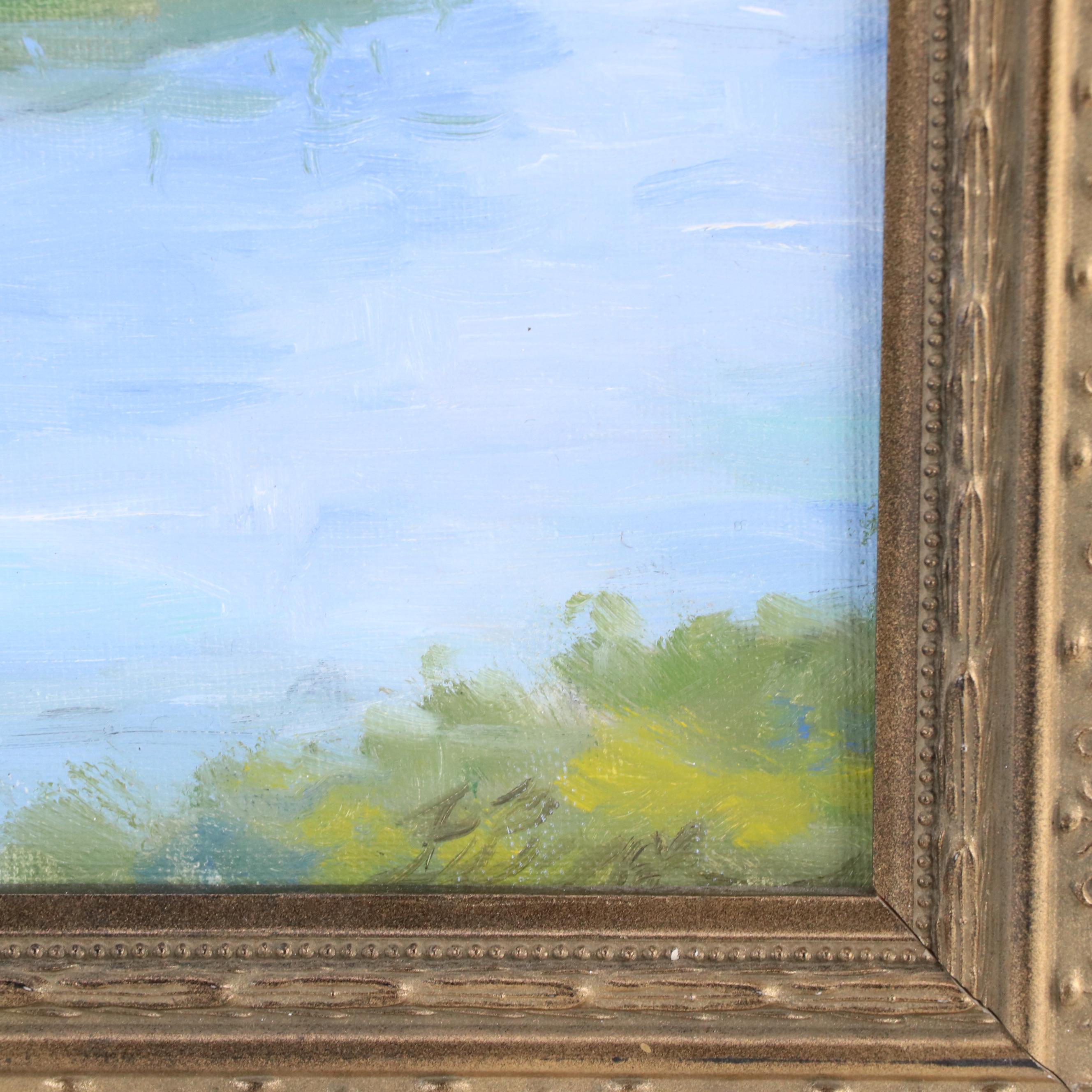 Oil Painting of a Fjord