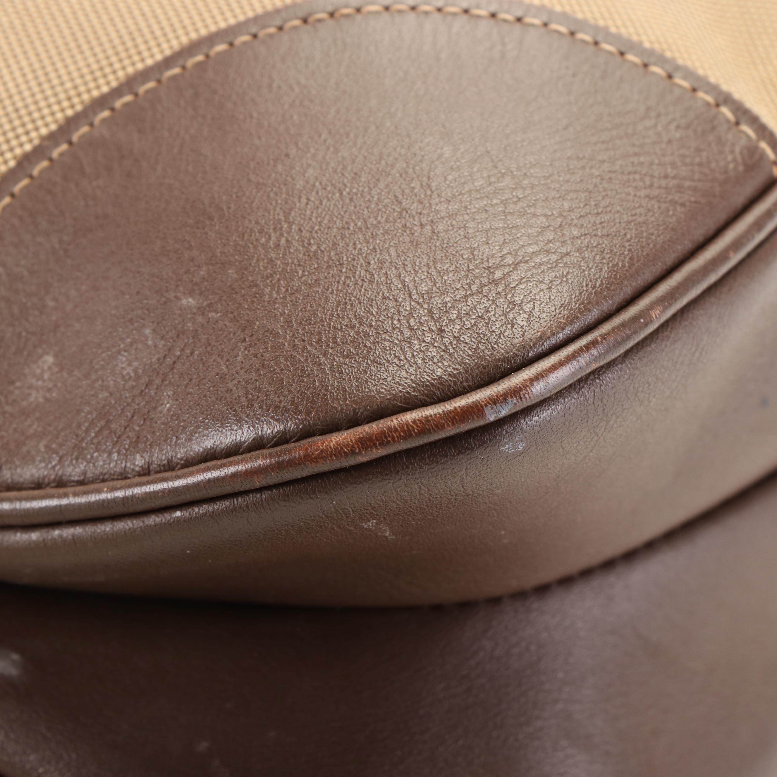 Prada Canapa Logo Crossbody Bag in Canvas and Leather