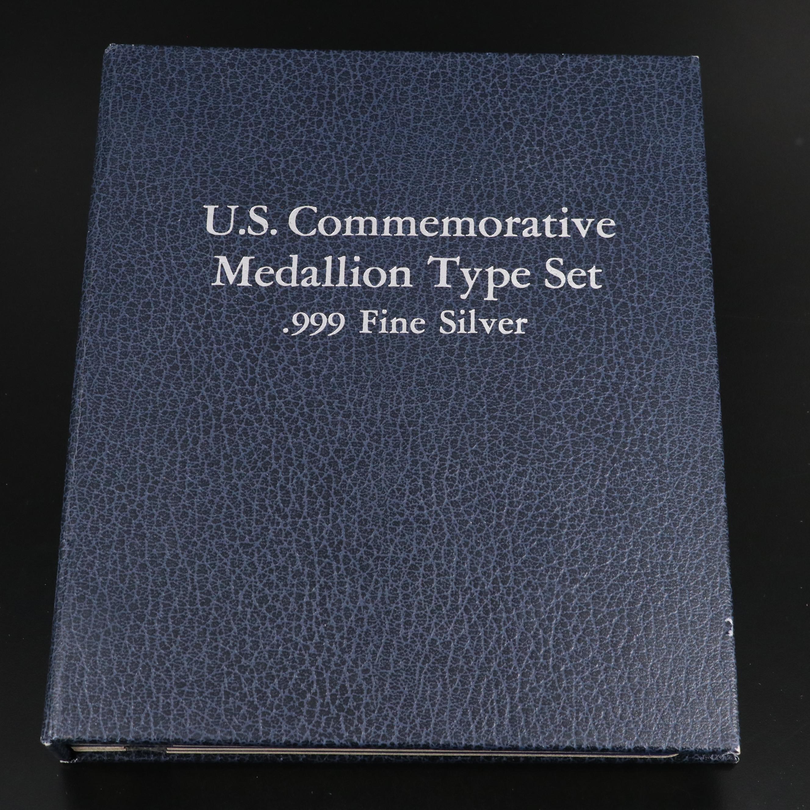 U.S. Commemorative Medallion Type Set, .999 Fine Silver