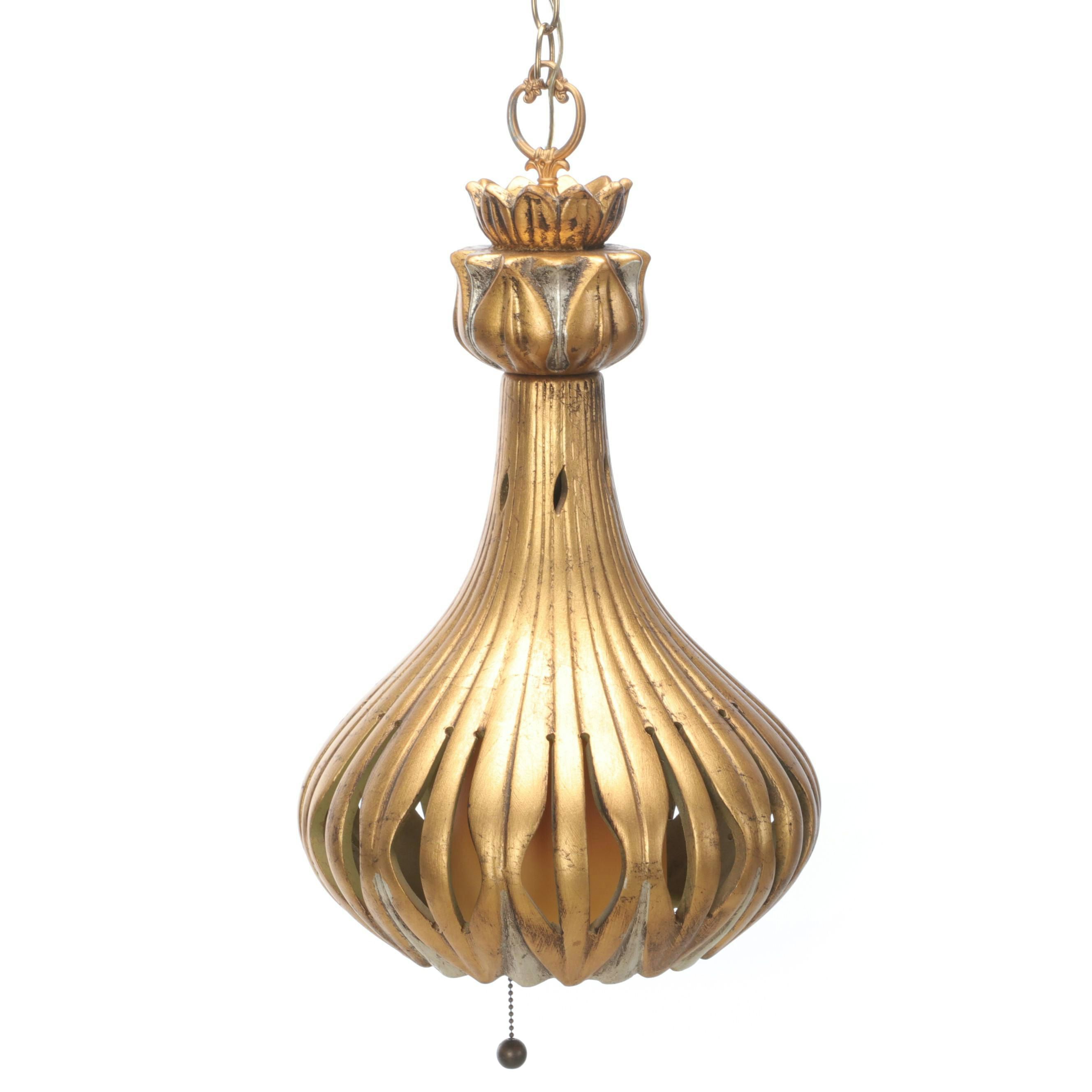 Hollywood Regency Style Genie Swag Pendant Lamp, Mid-20th Century