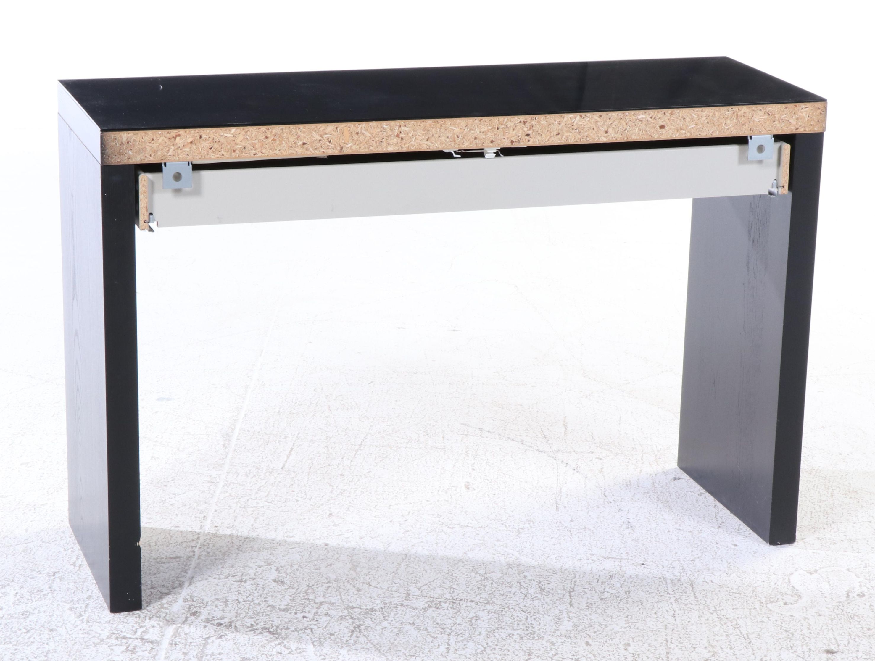 Black Oak Finished Single Drawer Table