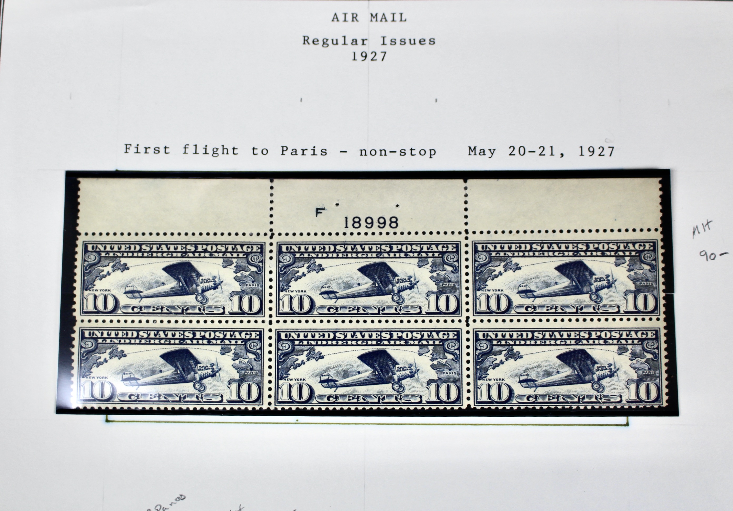 1927 Lindbergh Postage Stamp Collection