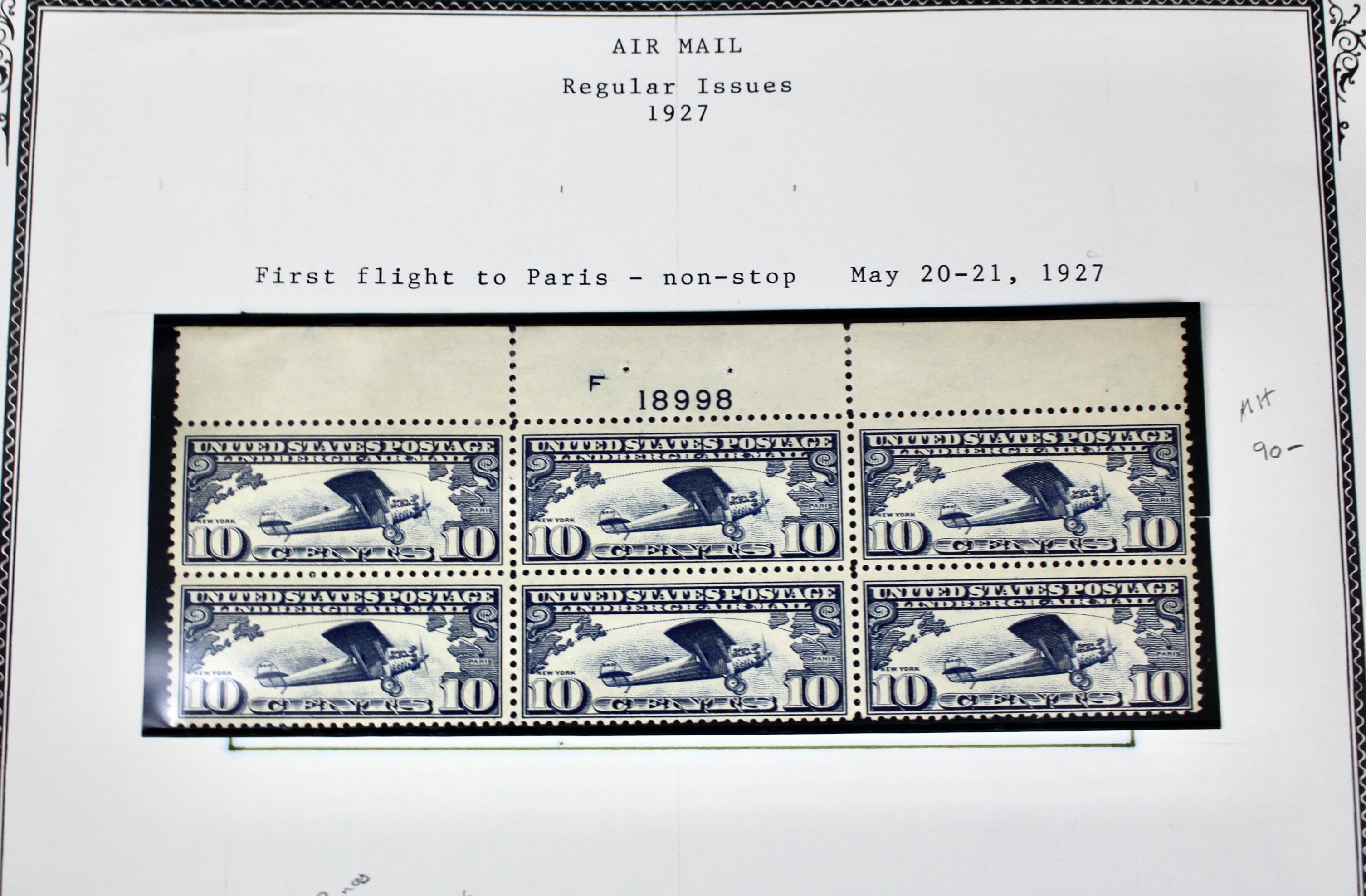 1927 Lindbergh Postage Stamp Collection