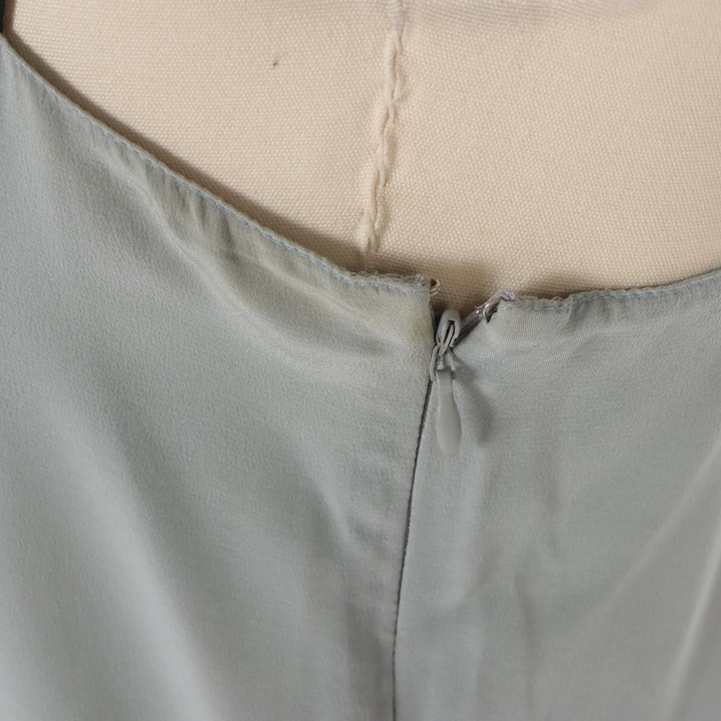 Prada Spaghetti Strap Mini Dress in Colorblock Silk