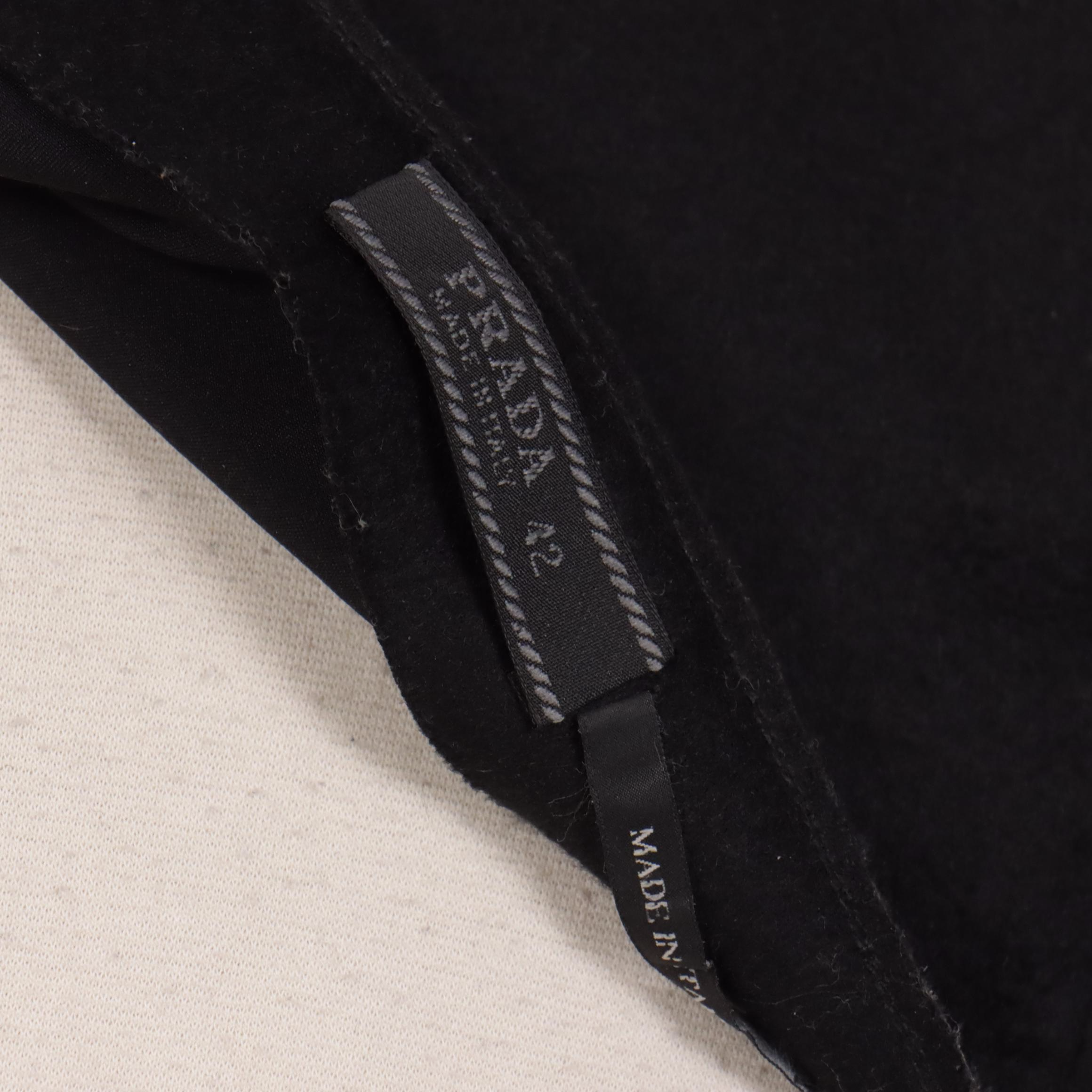 Prada Miniskirt in Camel Hair Blend