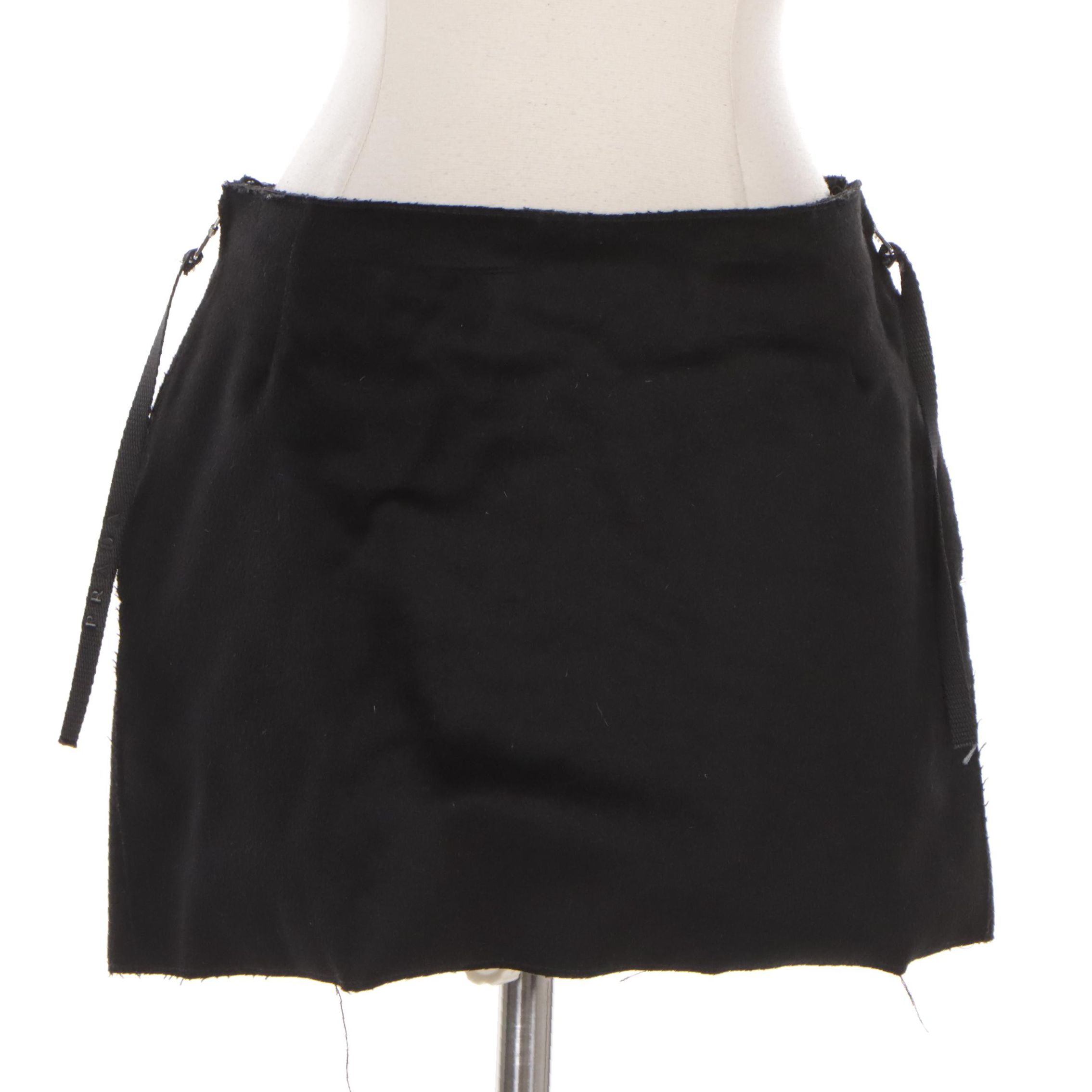 Prada Miniskirt in Camel Hair Blend