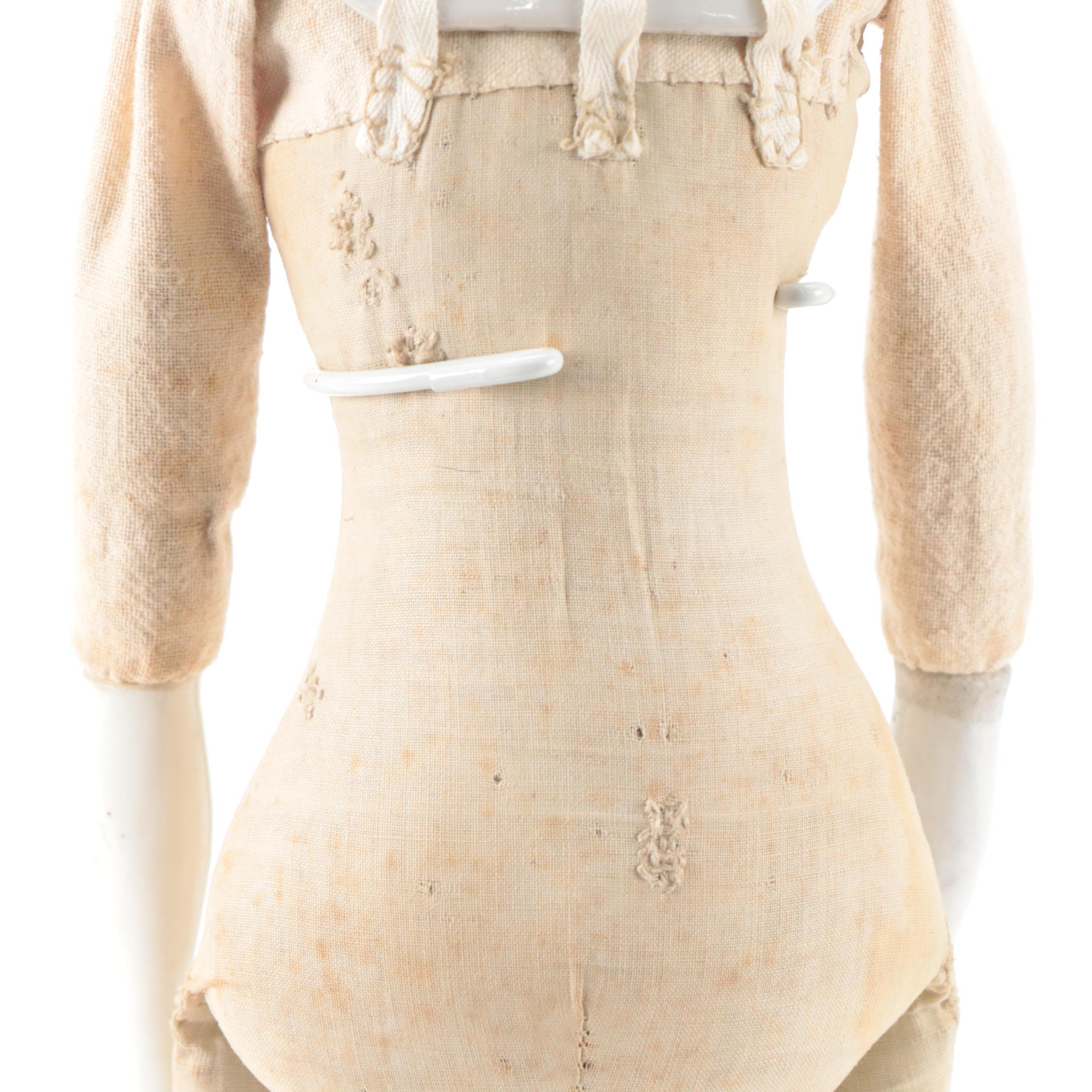 Conta & Boehme Grape Lady China Head Doll with Cloth Body and China Hands