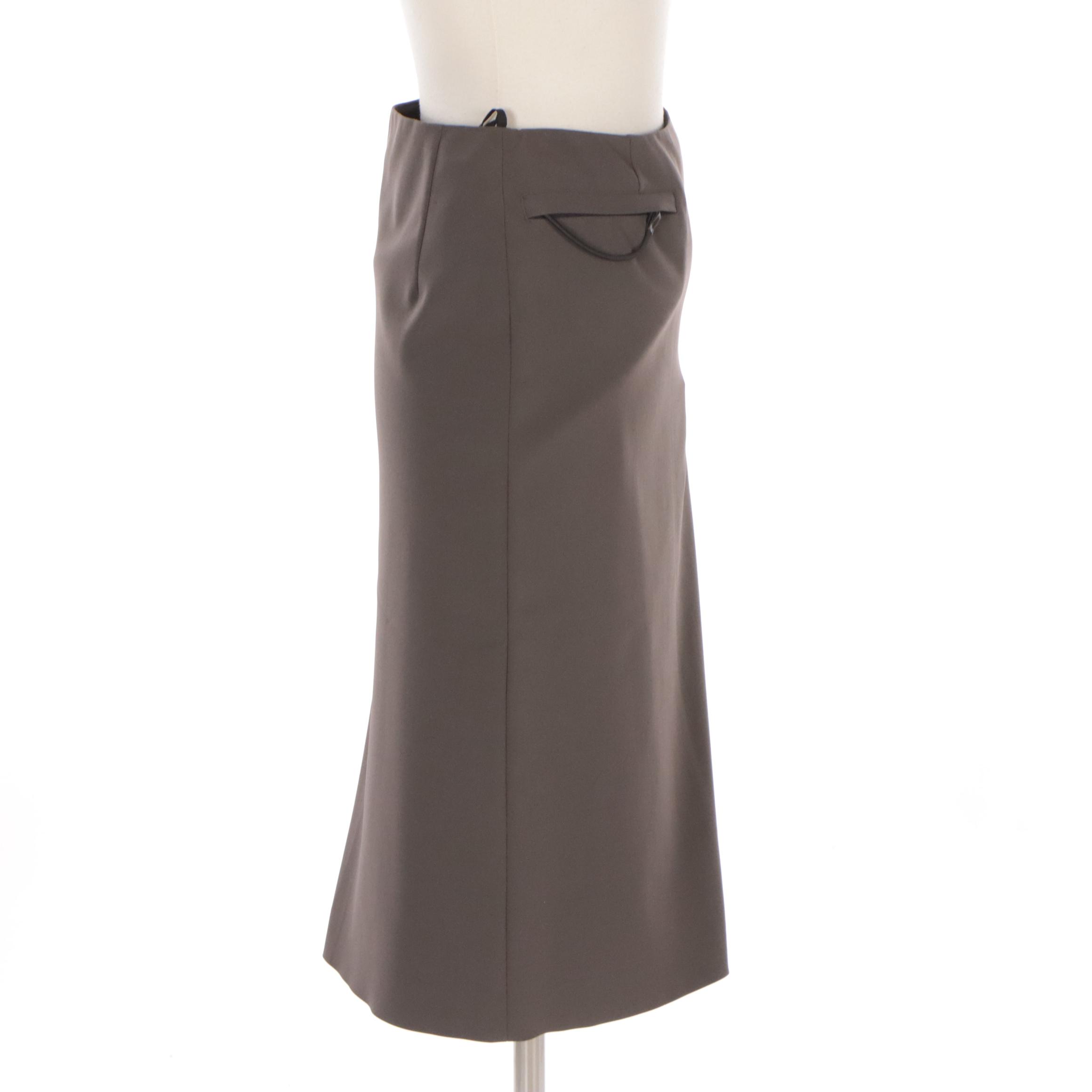 Prada Pencil Skirt with Side Slit