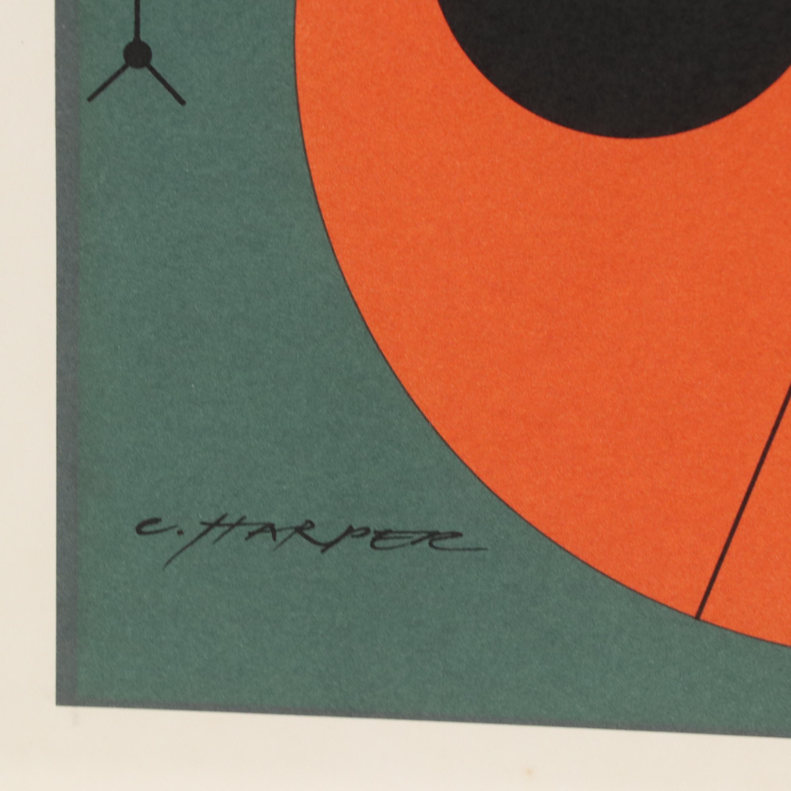 Charley Harper Lithograph "Ladybug"