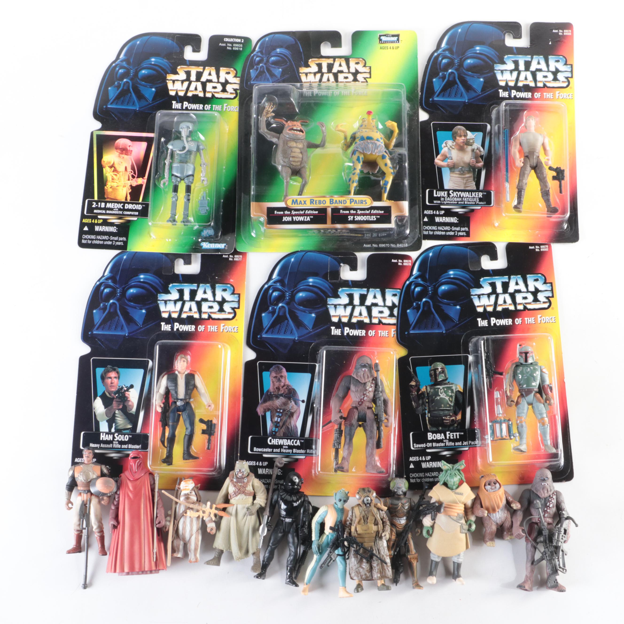 Star Wars " The Power Of The Force" Action Figures with Chewbacca and More