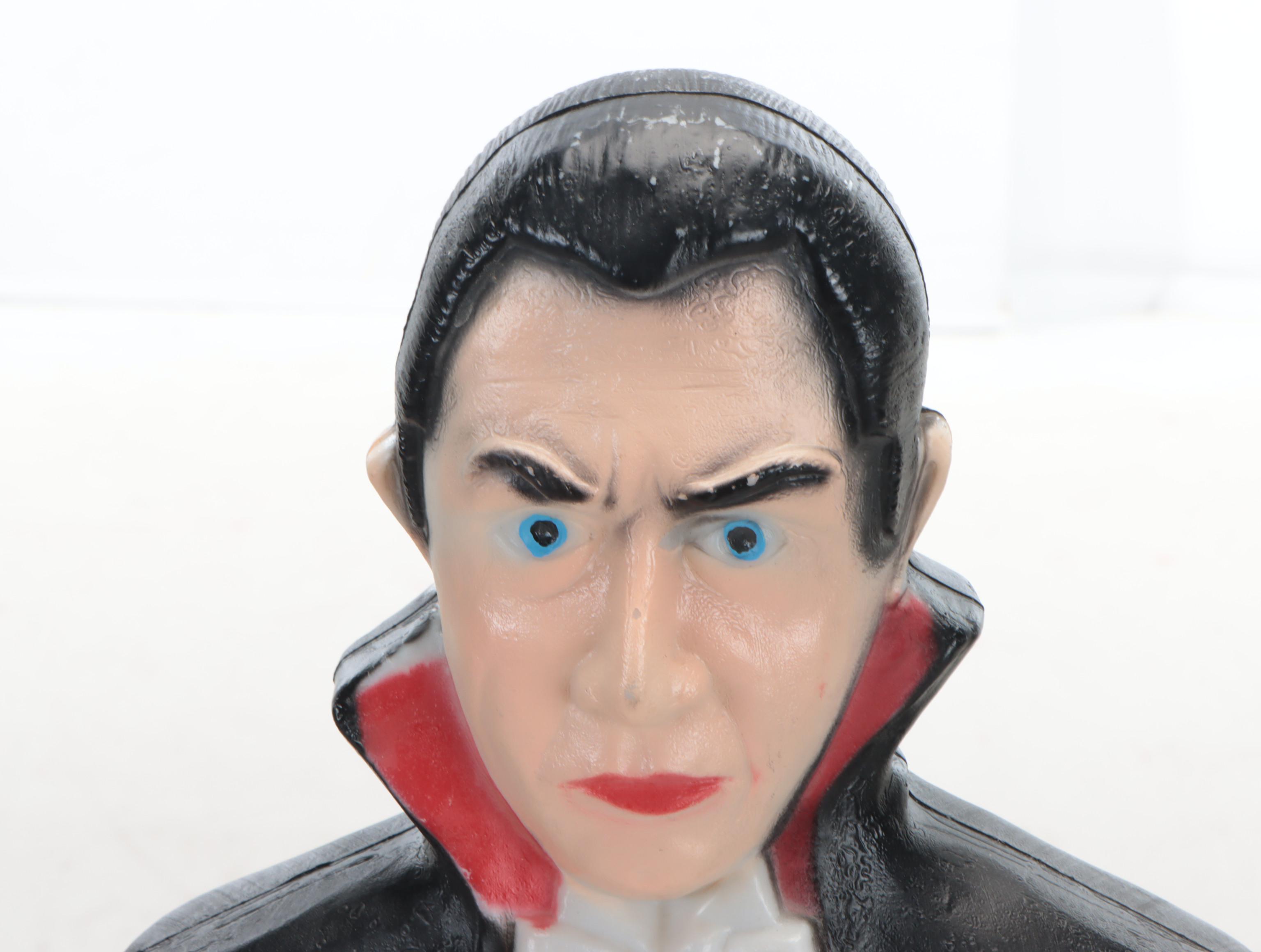 Halloween Illuminated Blow Mold Ghosts and Bela Lugosi's Dracula