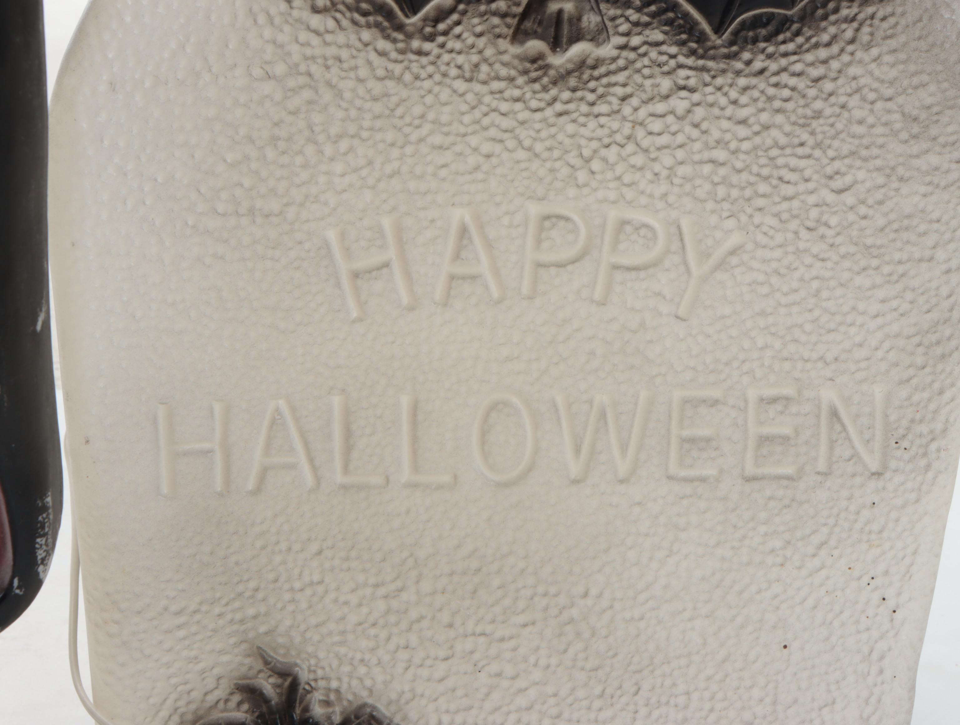 Halloween Illuminated Blow Mold Ghosts and Bela Lugosi's Dracula