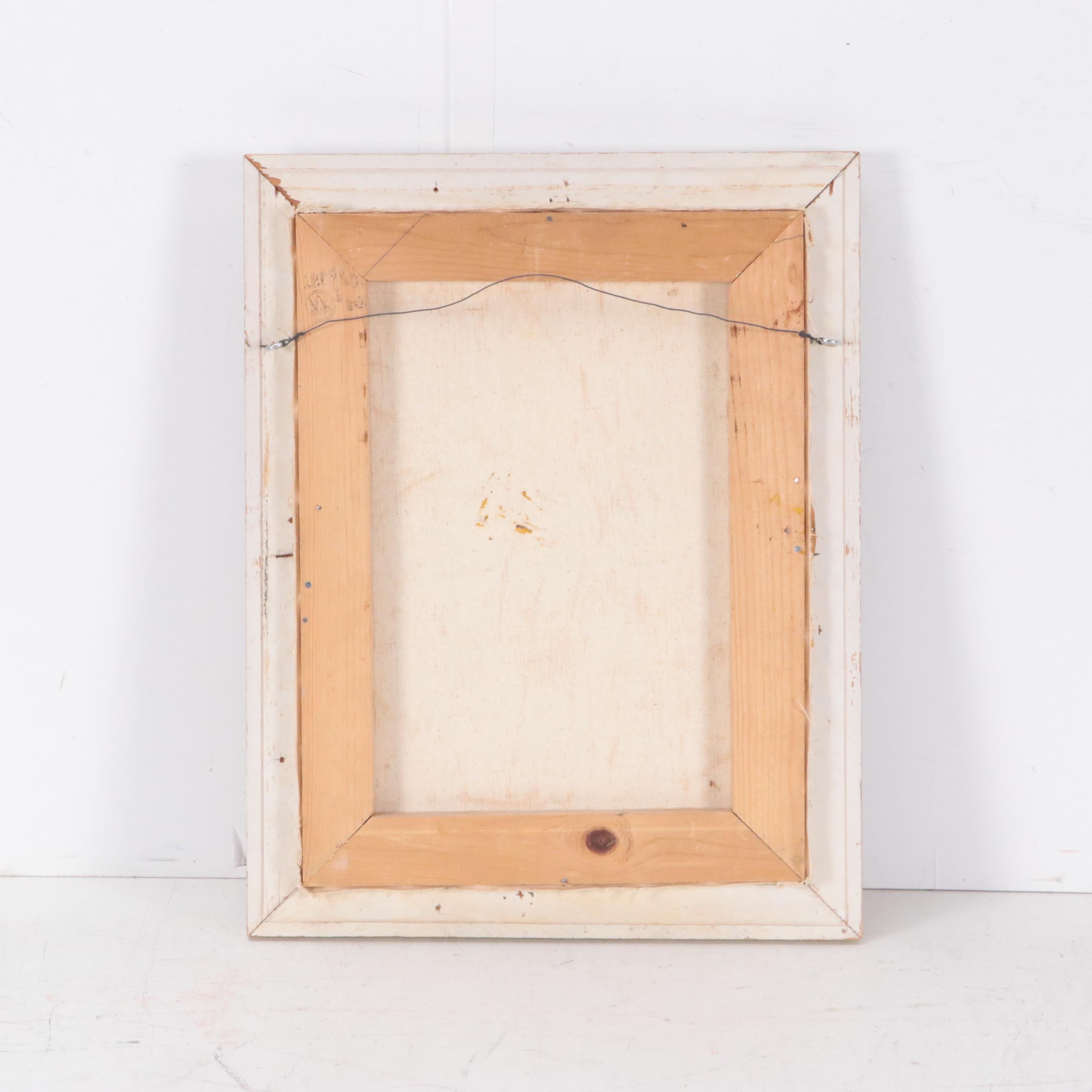 K. Hohman Impasto Oil Painting of Still Life with Flowers