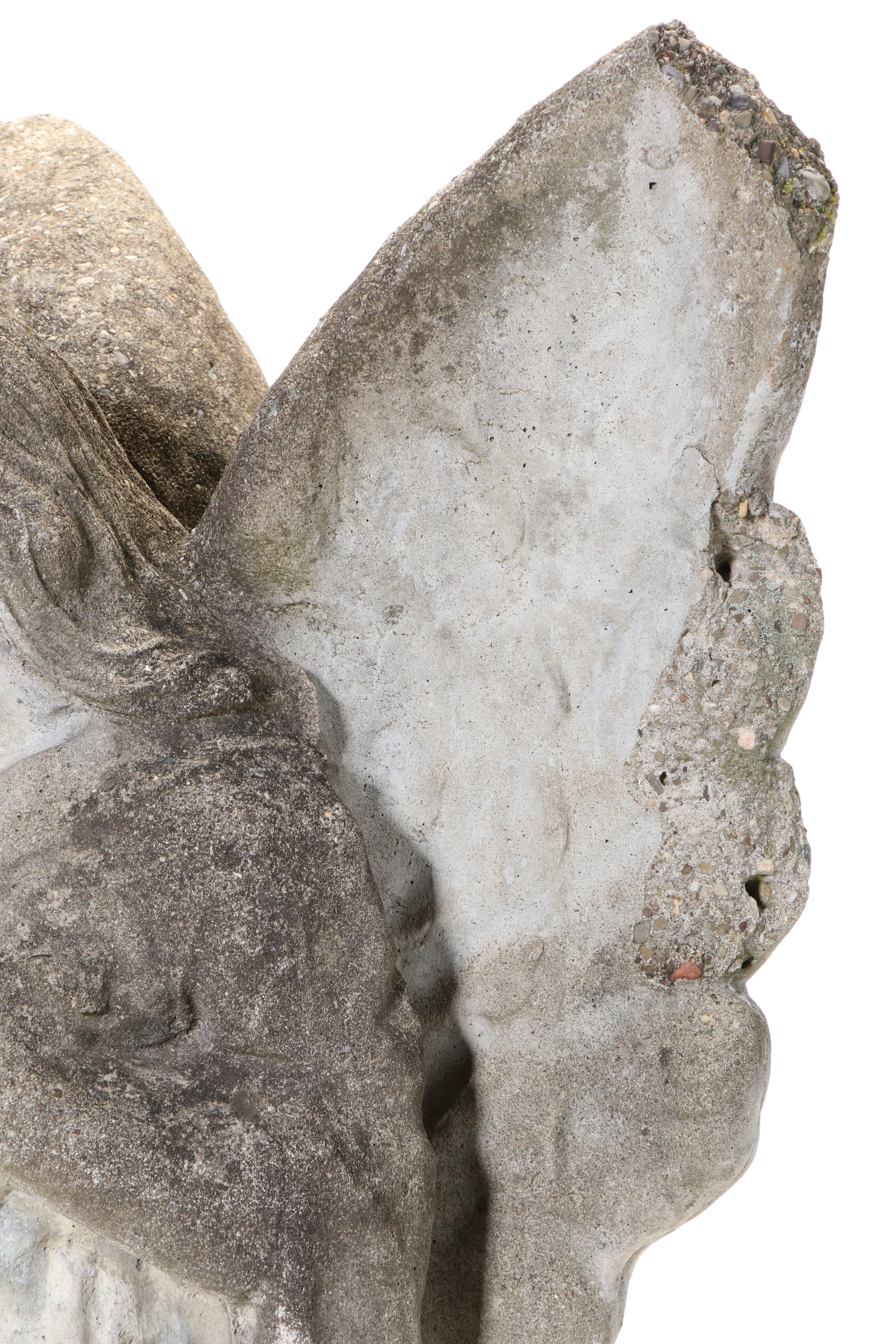 Concrete Angel Garden Statuary