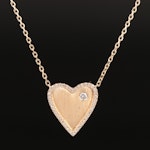 14K 0.20 CTW Diamond Heart Necklace