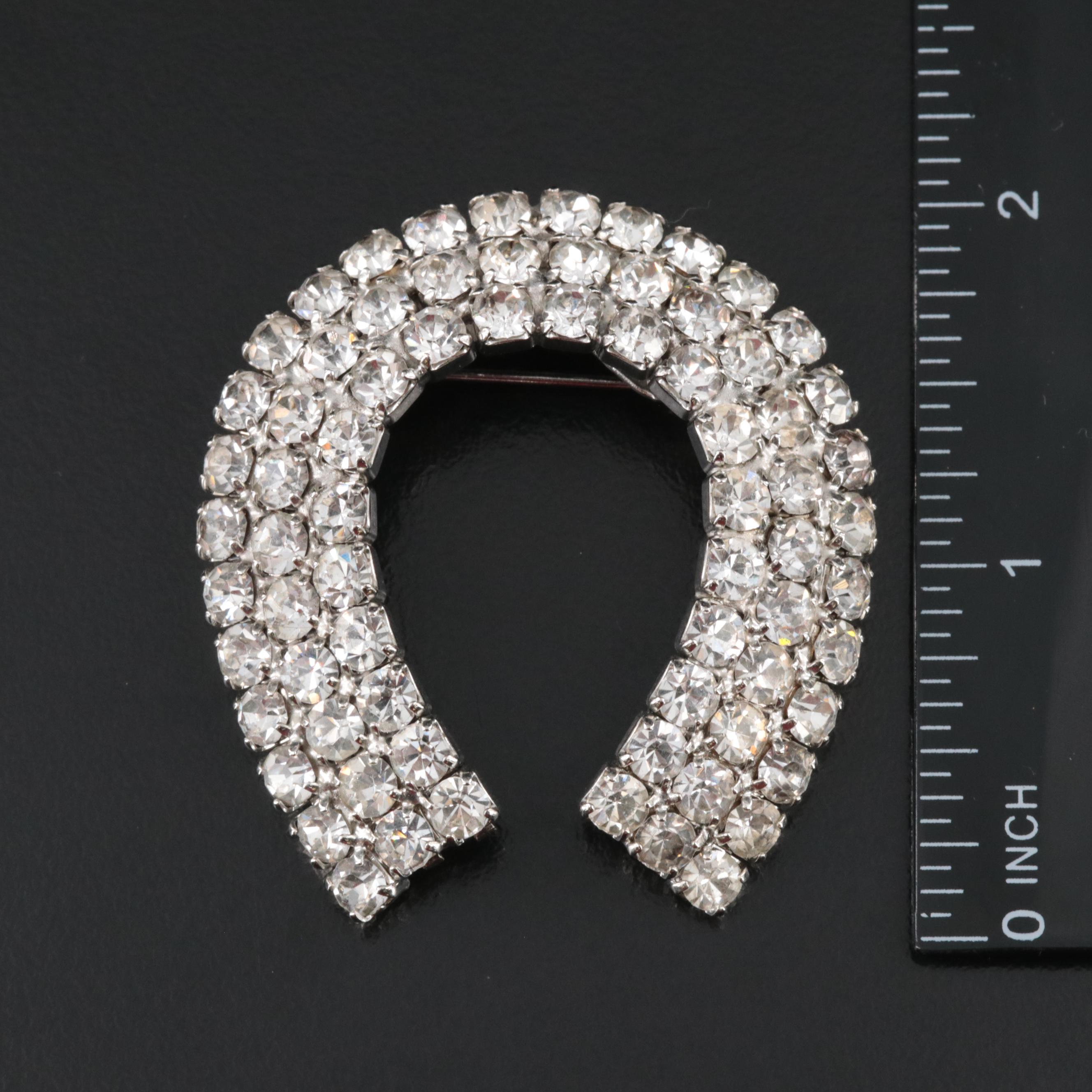 Vintage Jewelry Collection Including Rhinestones, Sterling and Scarab Bracelet