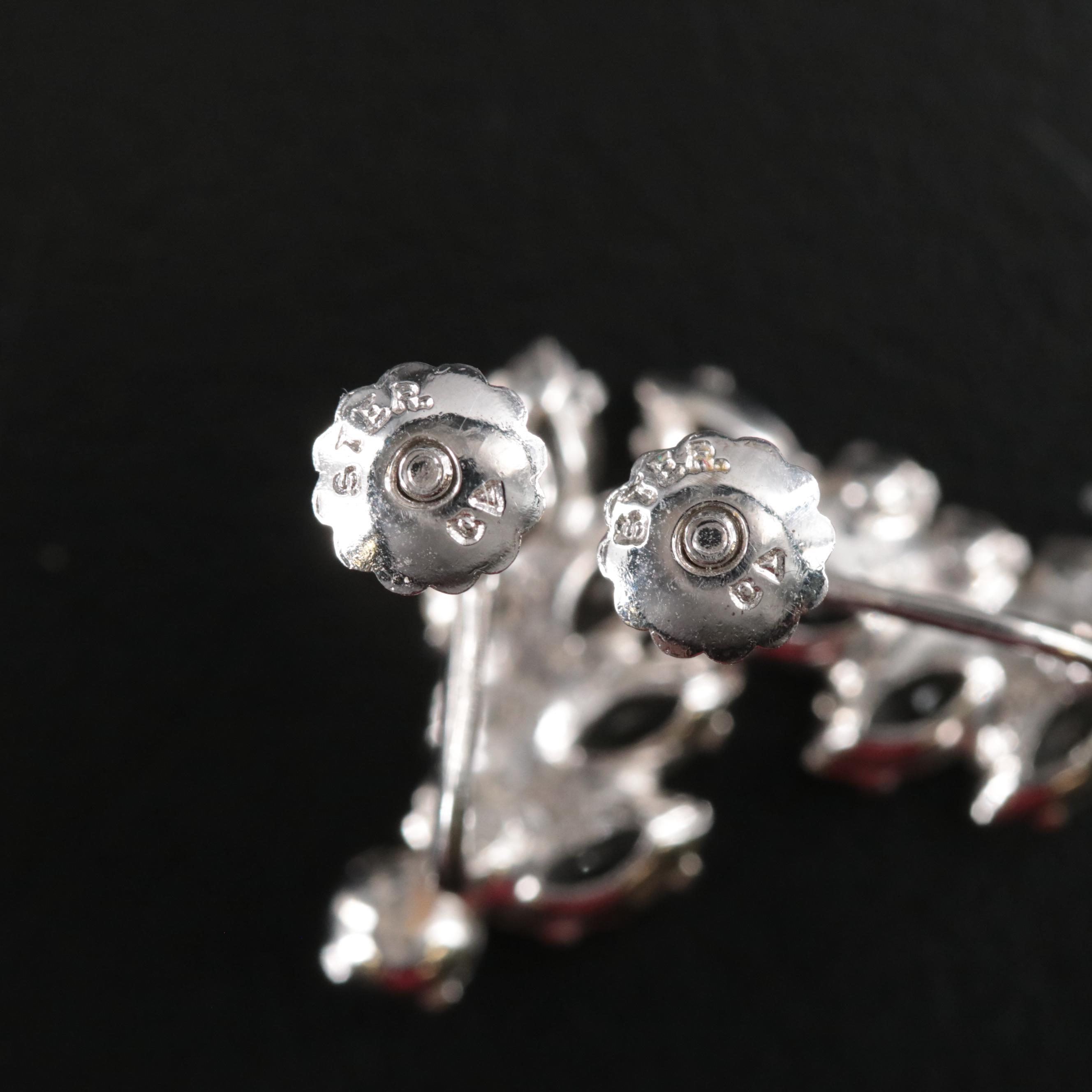 Vintage Jewelry Collection Including Rhinestones, Sterling and Scarab Bracelet