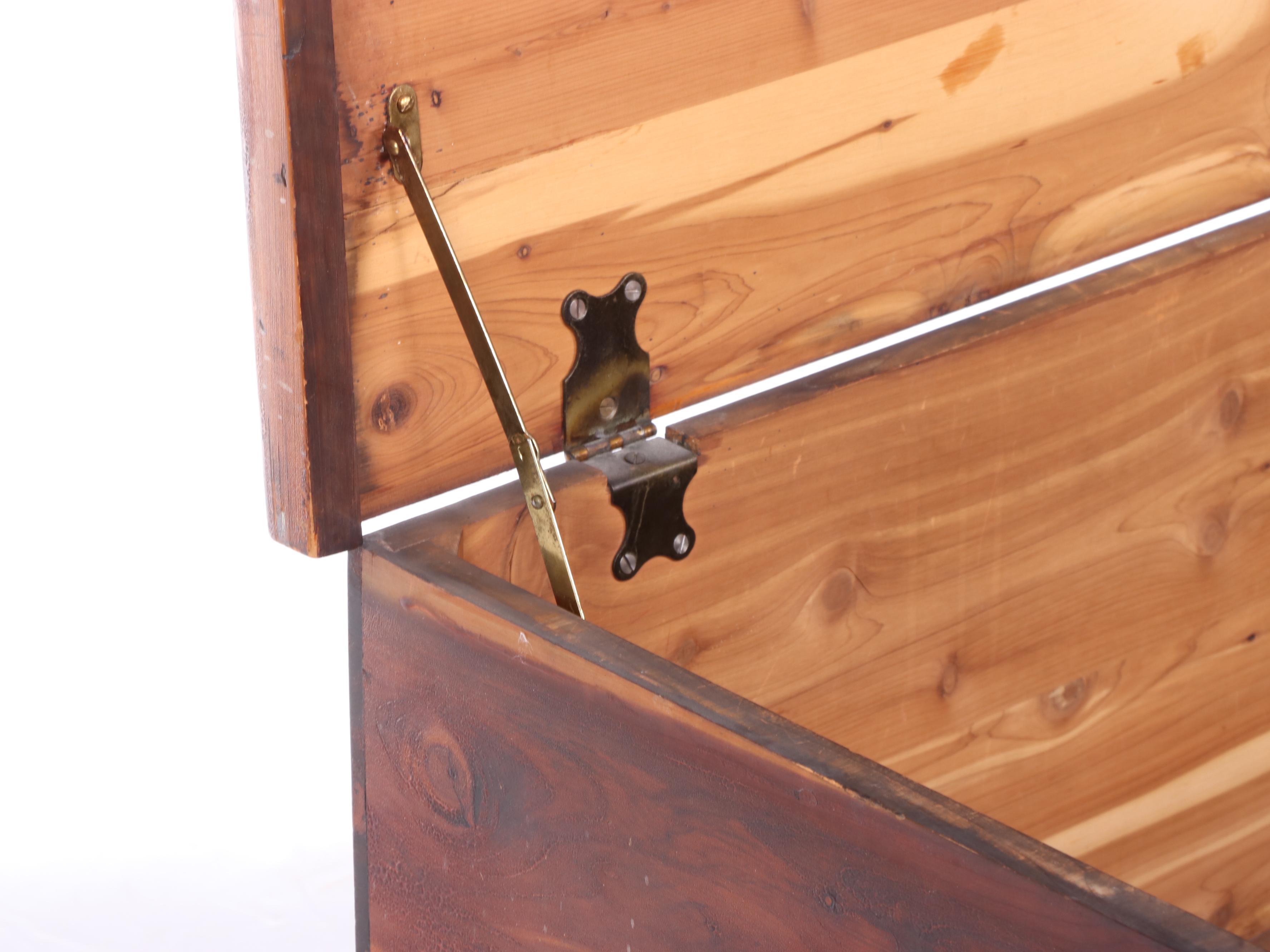Caswell-Runyan Empire Revival Copper-Mounted Cedar Blanket Chest, Early 20th C.