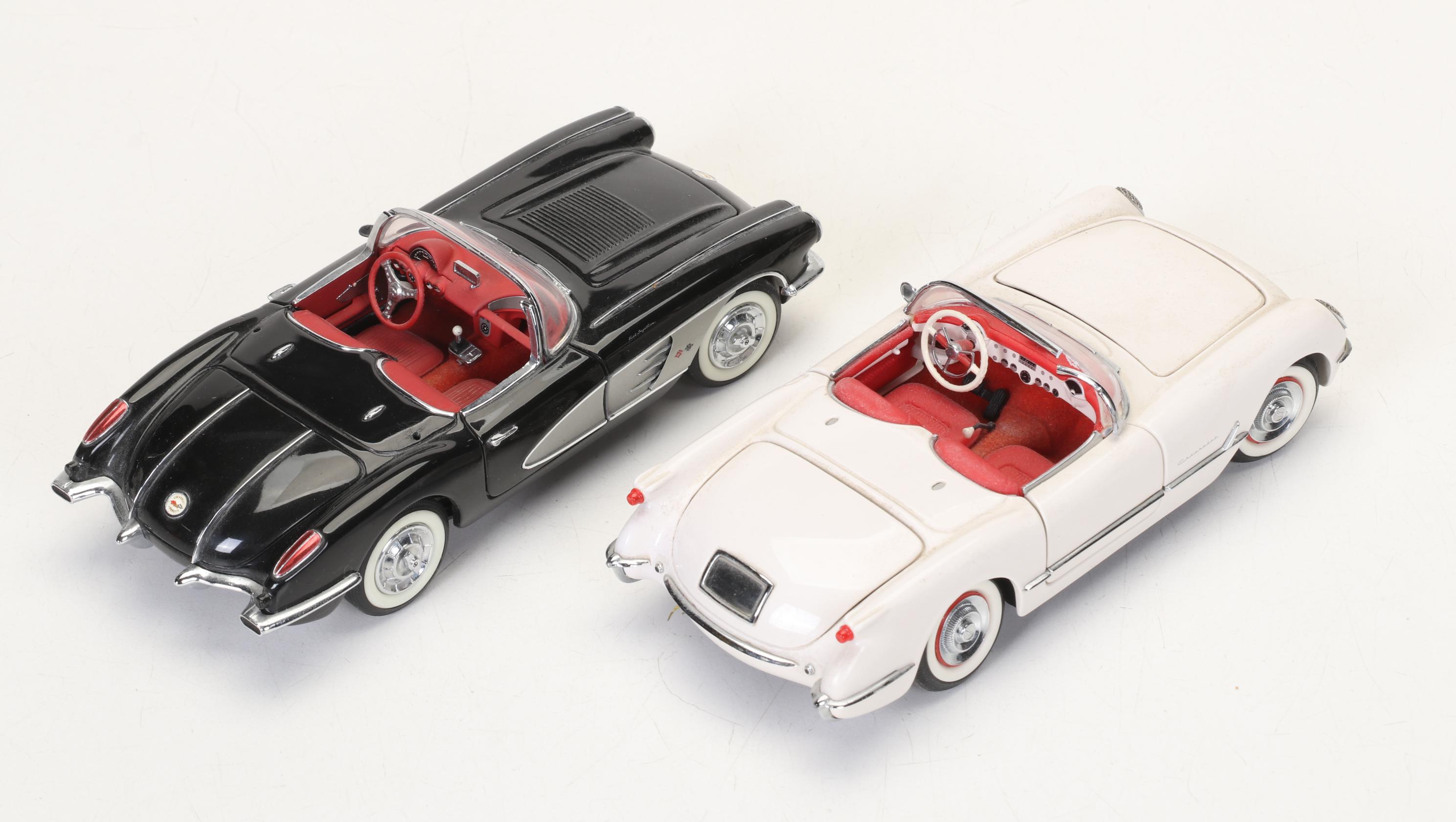 Franklin Mint Mid 20th Century Model Chevrolet Corvette Die Cast Cars