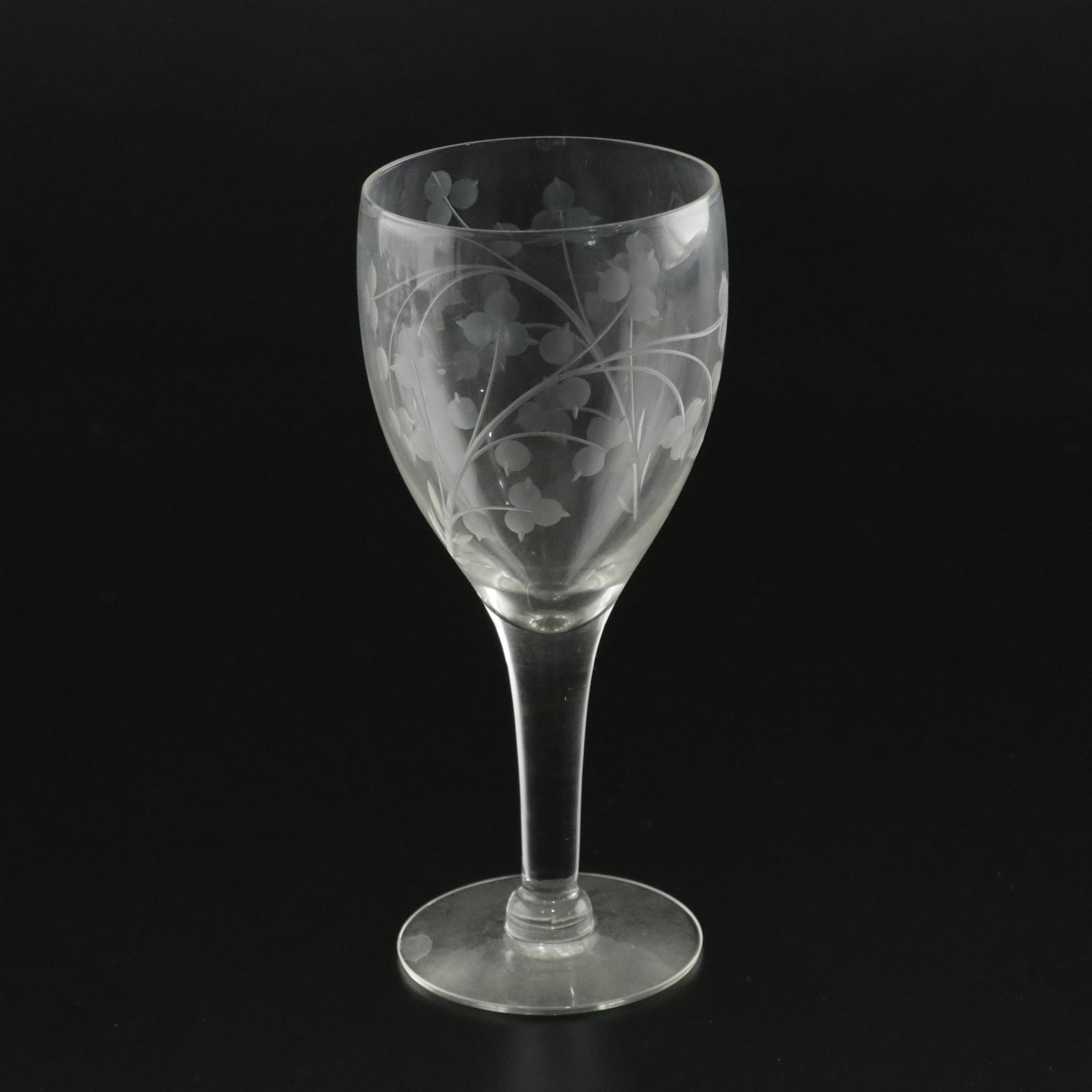 Princess House "Heritage" Stemware Collection for Eight With Ice Bucket