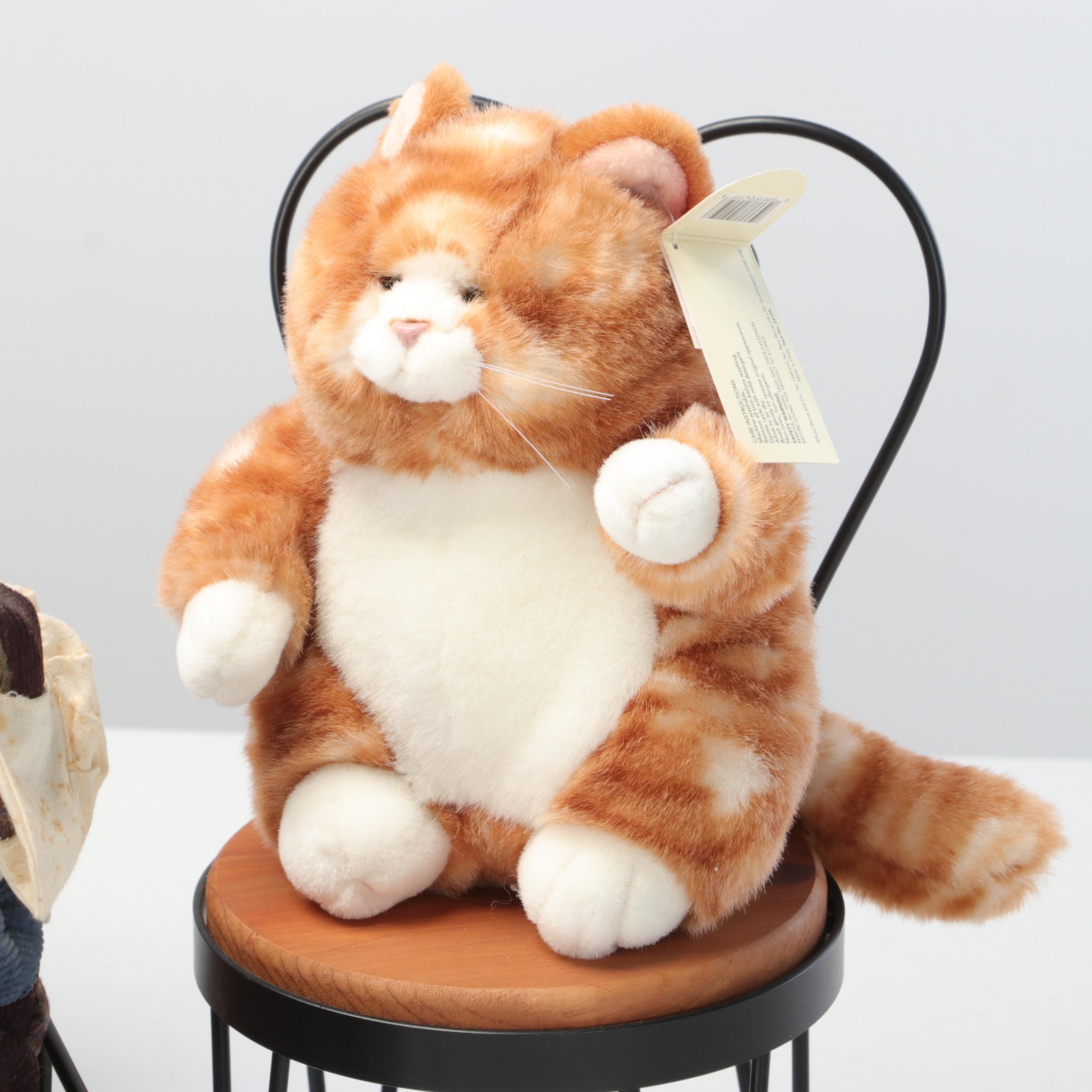 Stuffed Animals with Dolls and Doll Furniture
