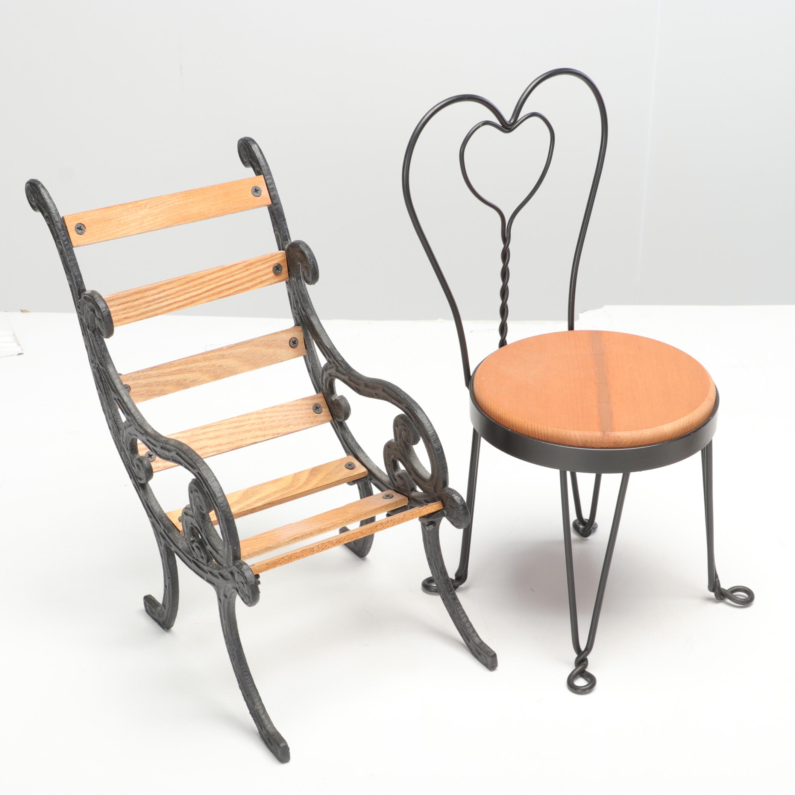 Stuffed Animals with Dolls and Doll Furniture