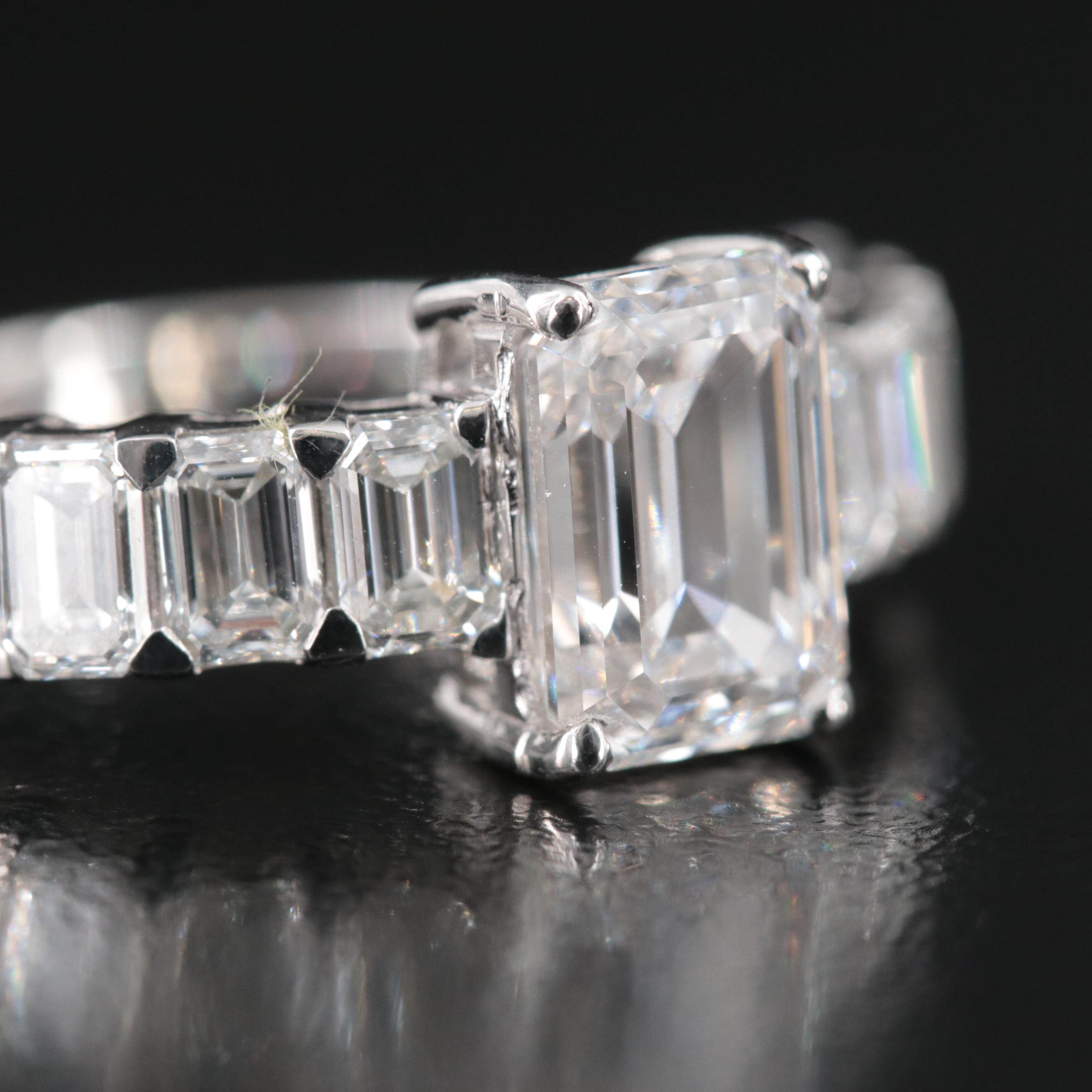 14K 4.16 CTW Lab Grown Diamond Ring