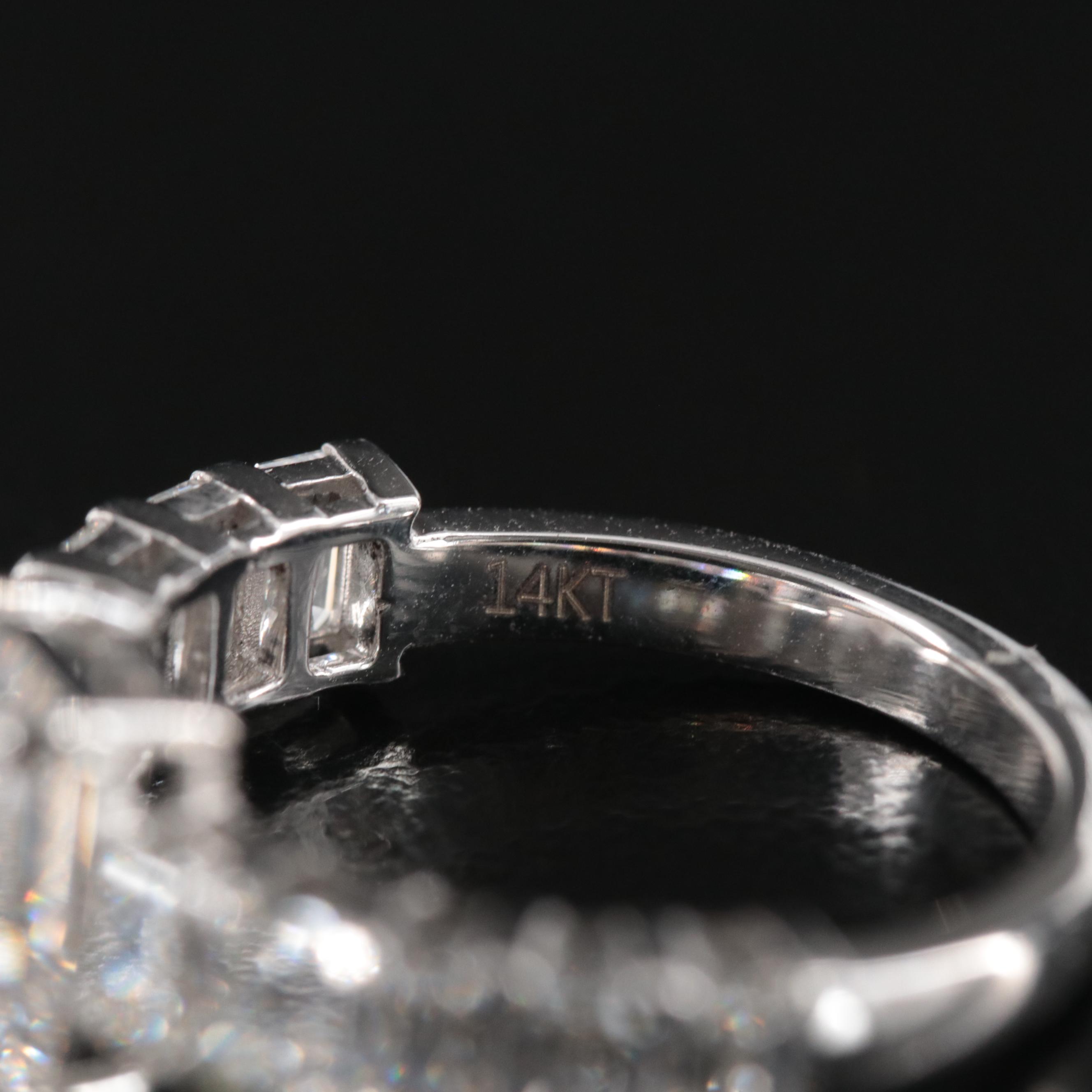 14K 4.16 CTW Lab Grown Diamond Ring