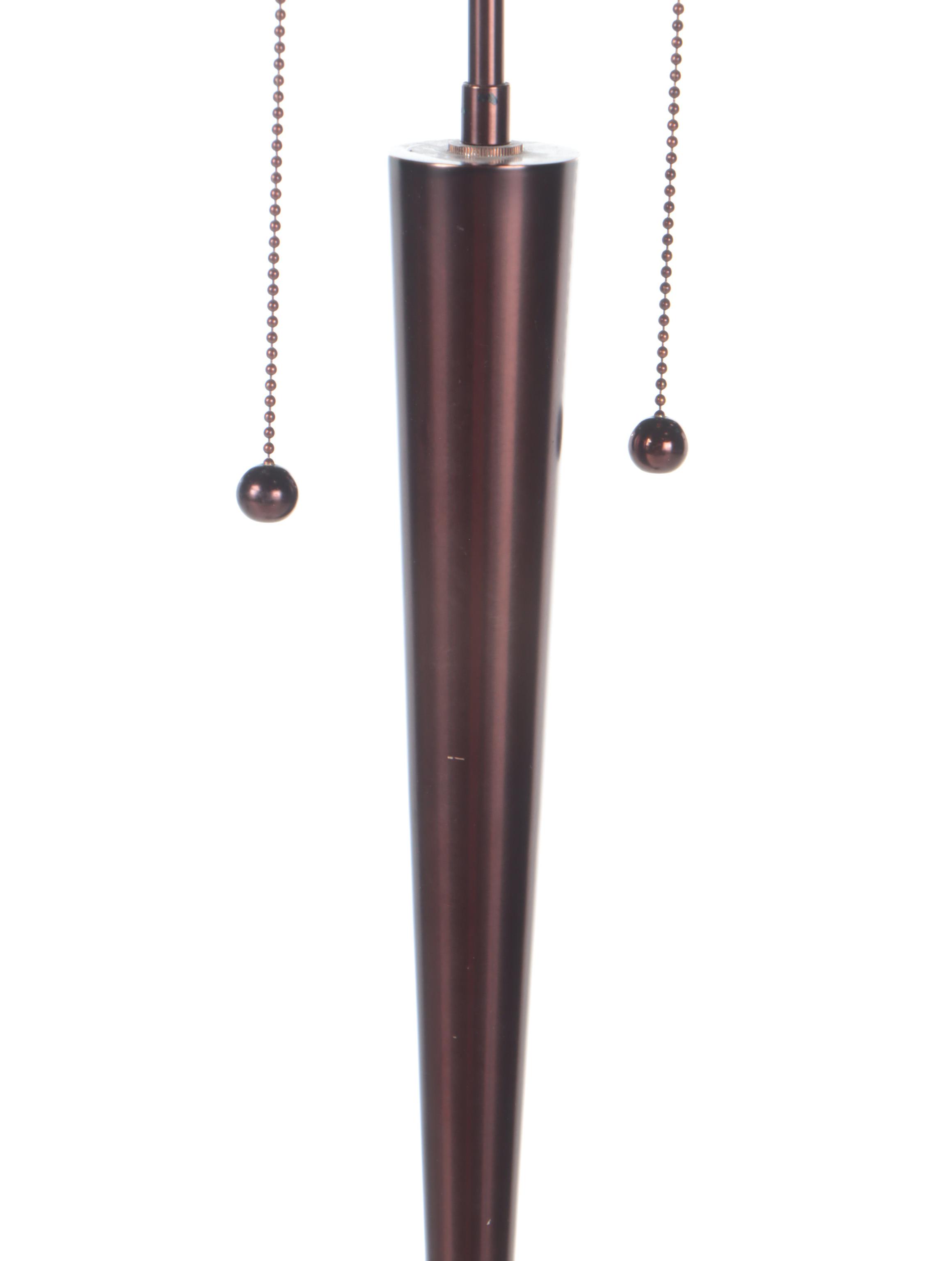 Contemporary Metal Double Light Table Lamp