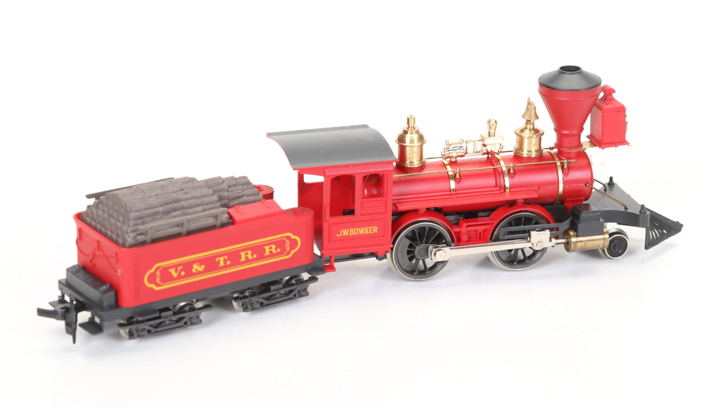 Old Style HO Scale Model Trains with 2-4-0 Steam Locomotives