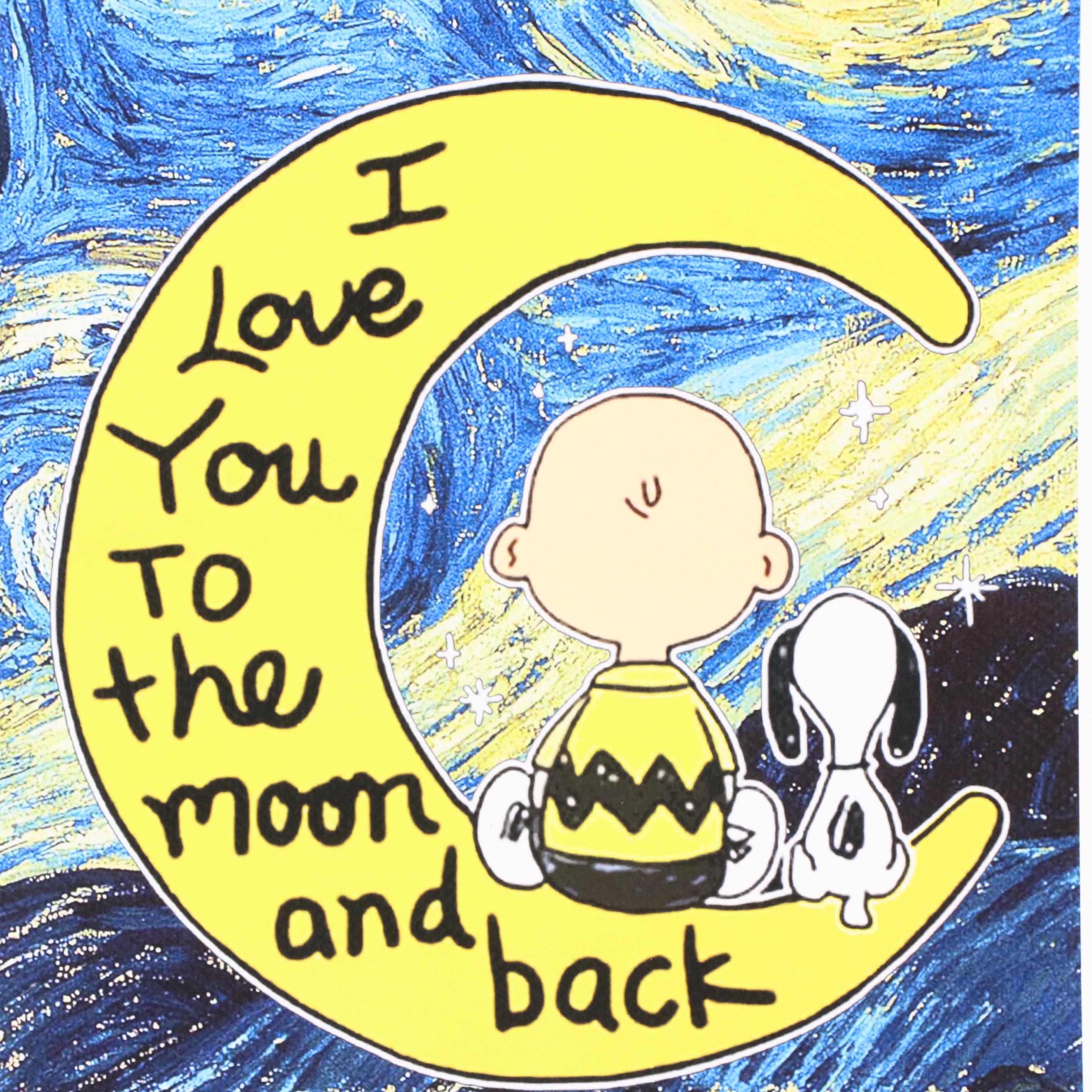 Death NYC Pop Art Graphic Print of Charlie Brown x Van Gogh, 2023