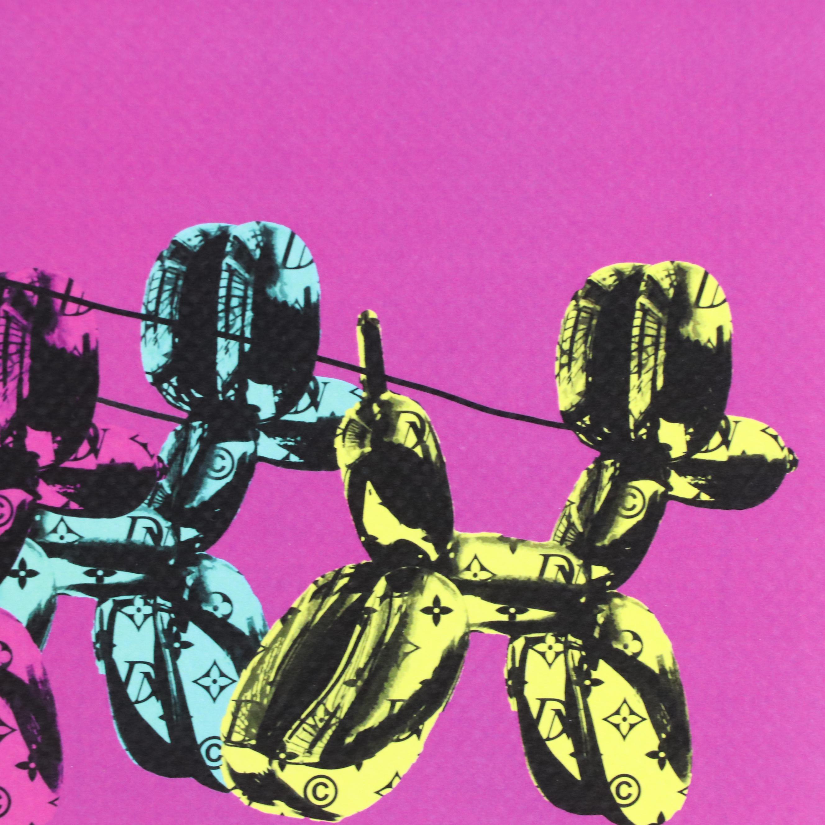 Death NYC Pop Art Digital Print Featuring Queen Elizabeth x Jeff Koons