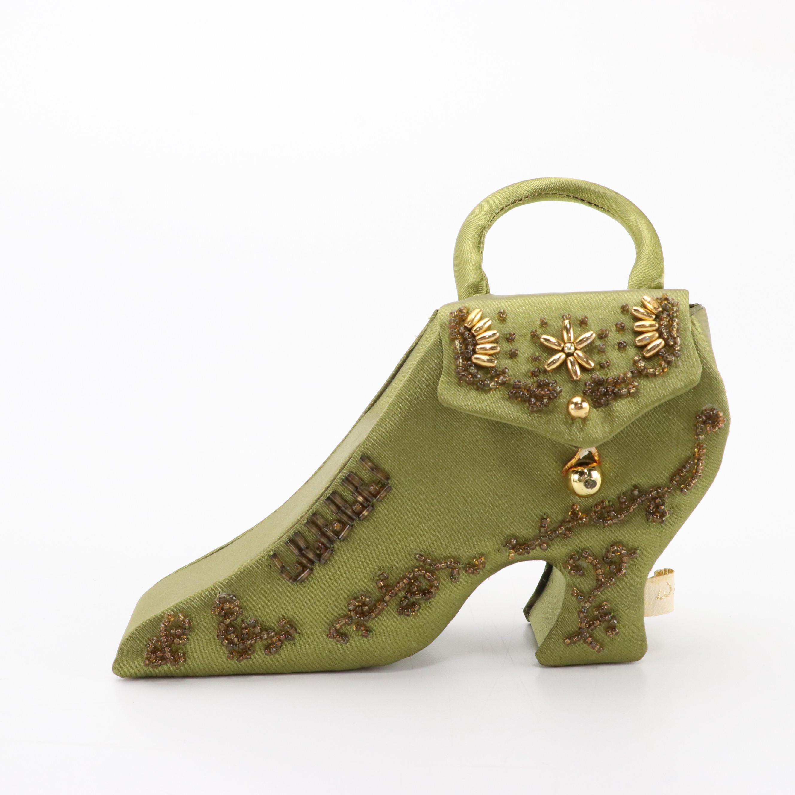 Whiting & Davis Metal Mesh Bag, Braciano Red Patent Leather Stiletto Bag, & More