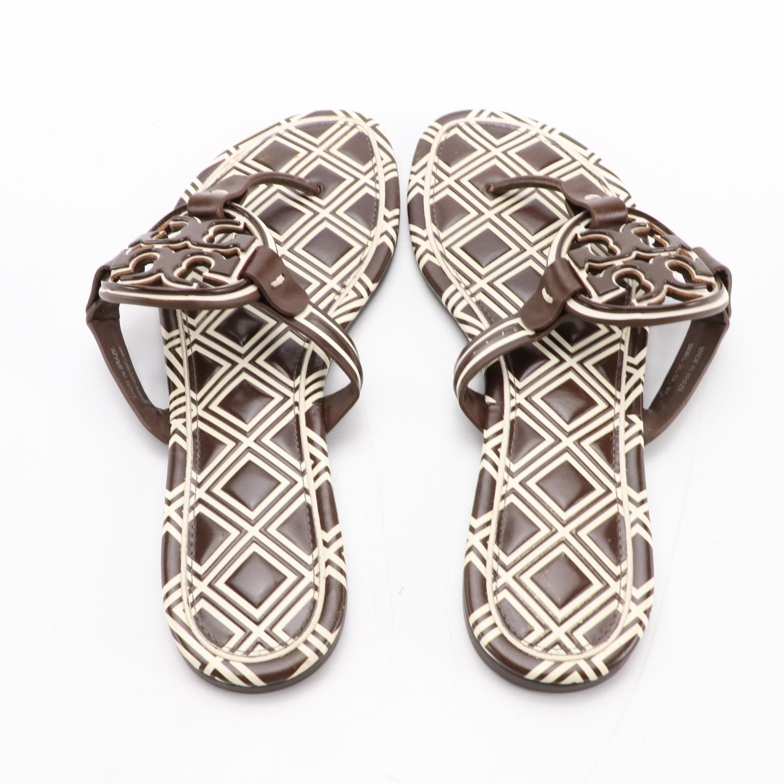Tory Burch Logo Thong Sandals