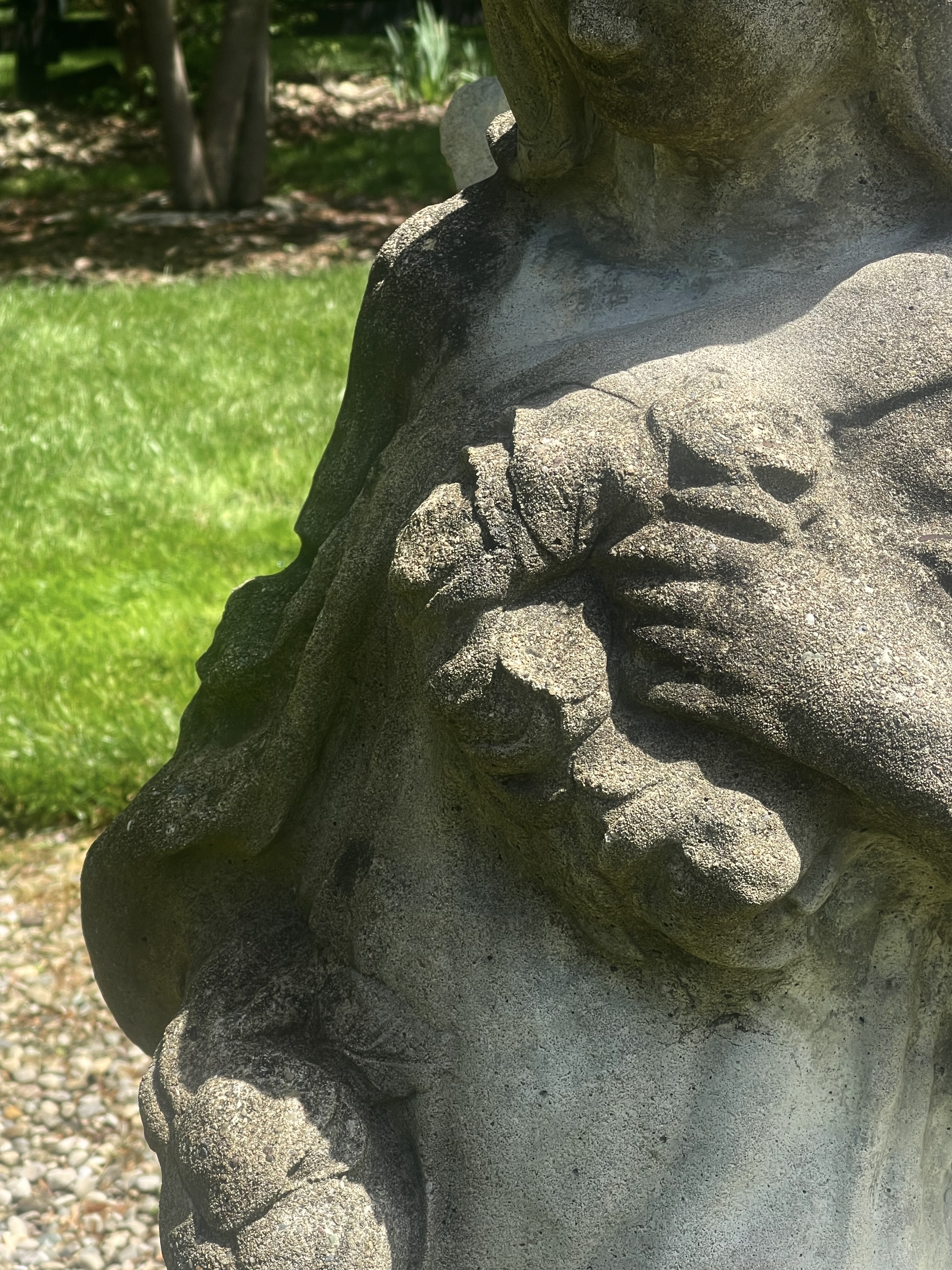 Concrete Angel Garden Statuary