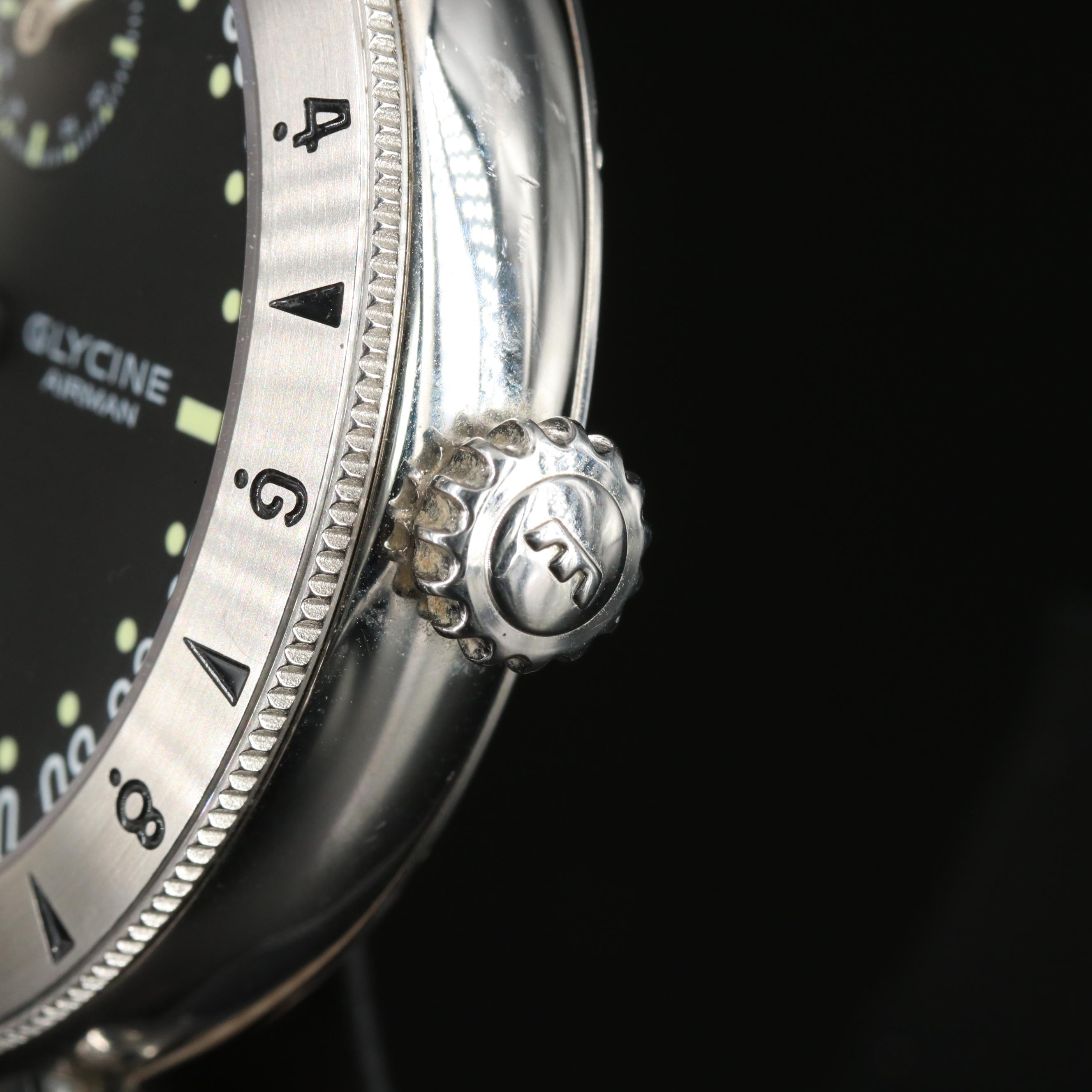 Glycine Airman F104 Steel 49MM Manual Wind Watch