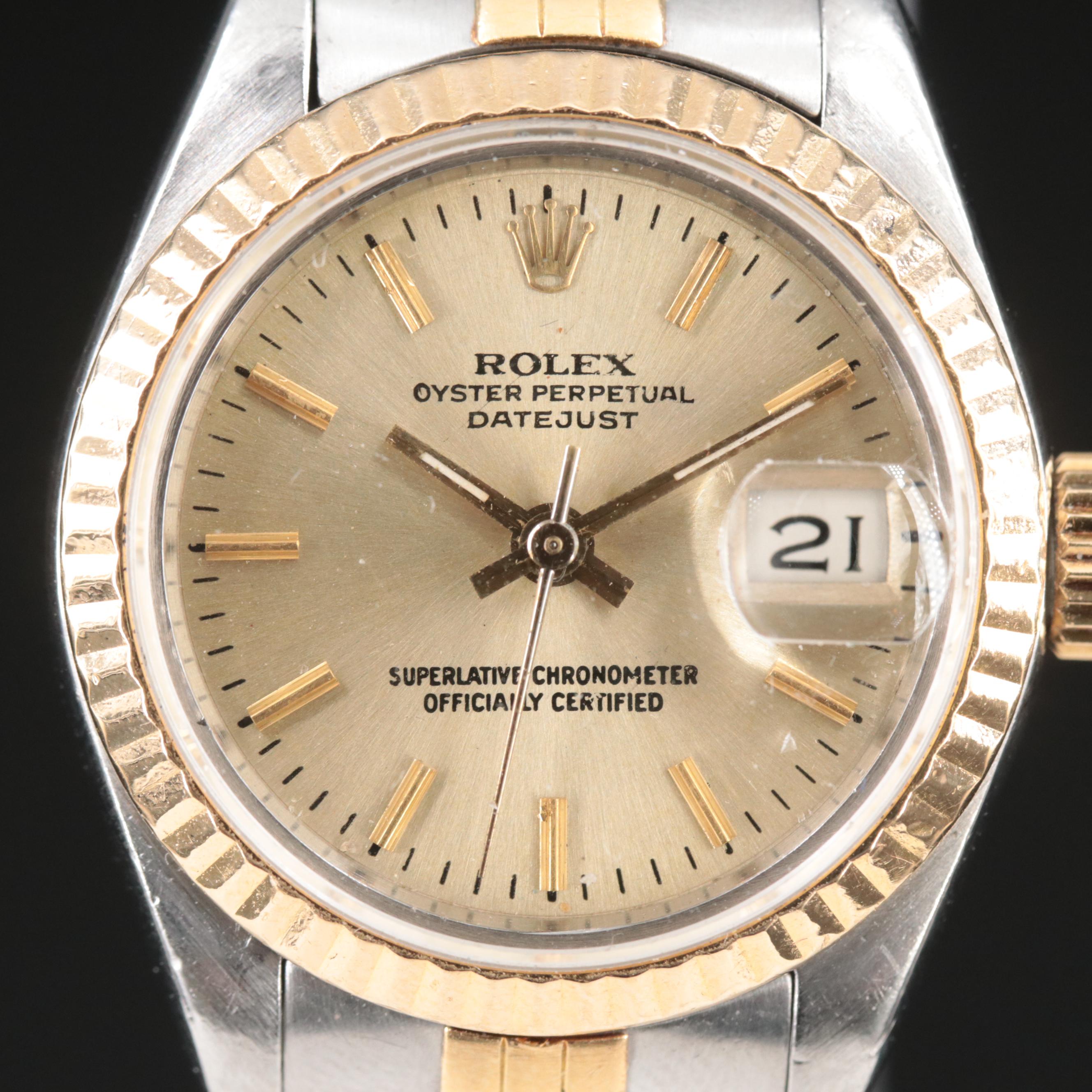 Rolex Datejust 18K Gold and Steel 26MM Jubilee Automatic Watch