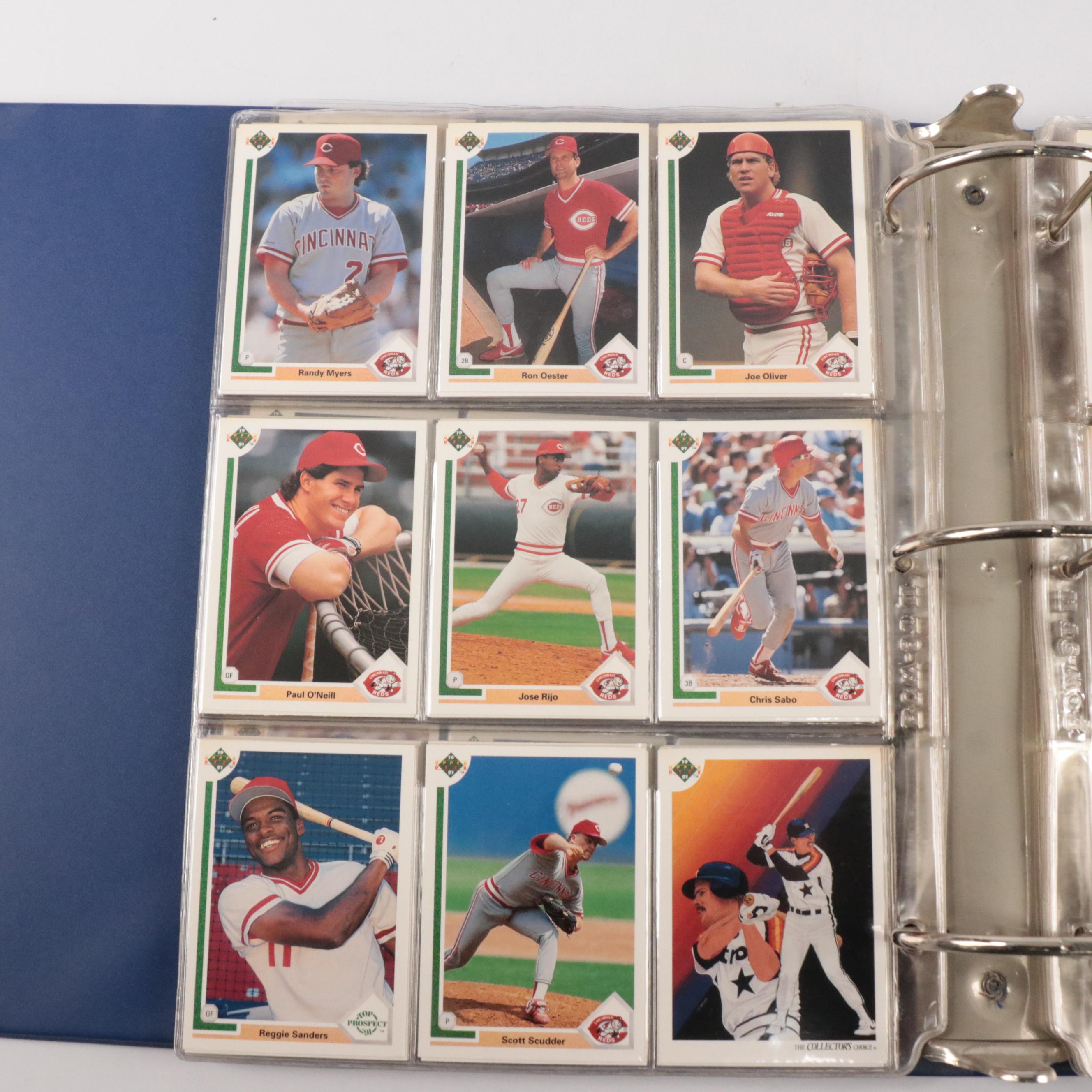1991 Upper Deck Baseball Cards with Binder