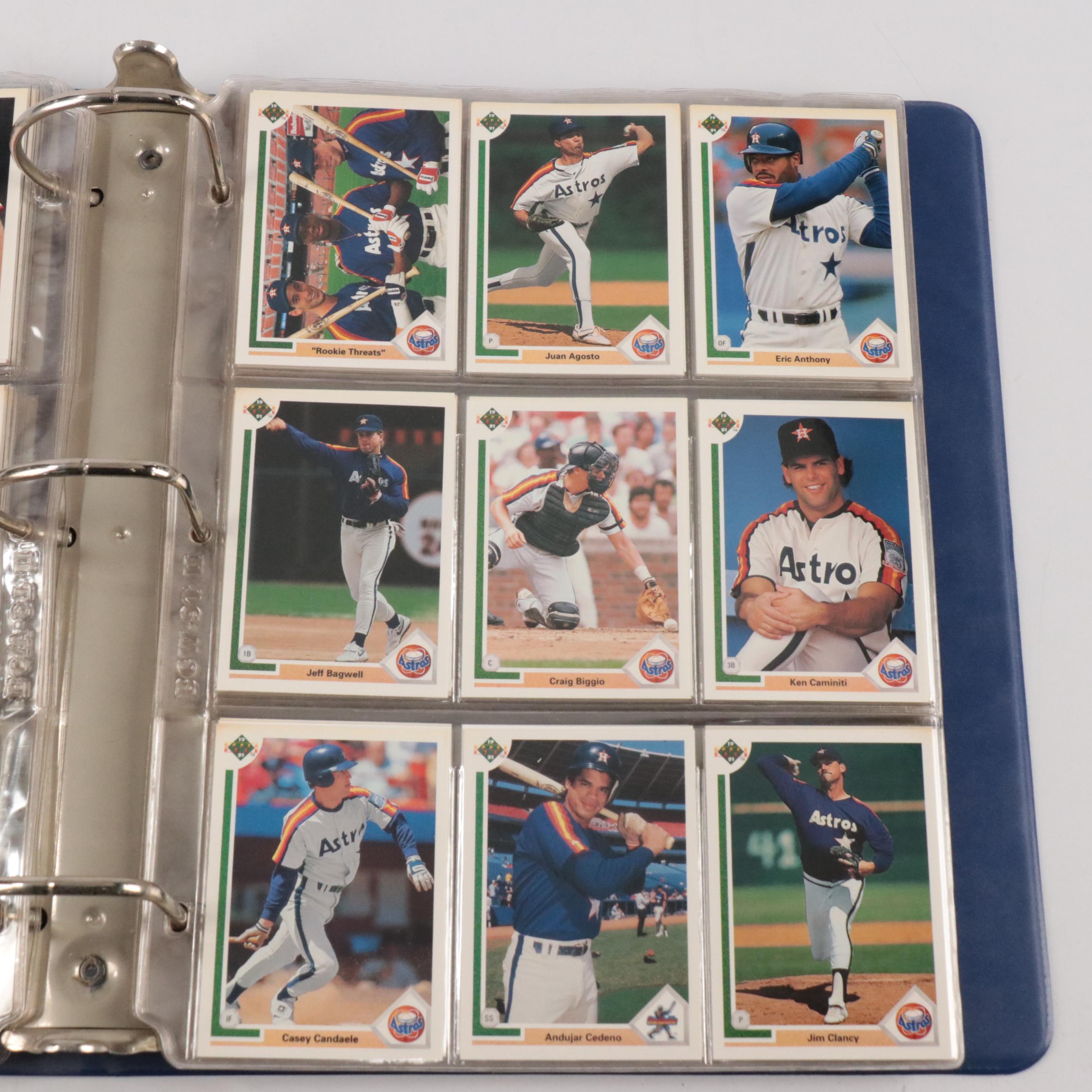 1991 Upper Deck Baseball Cards with Binder