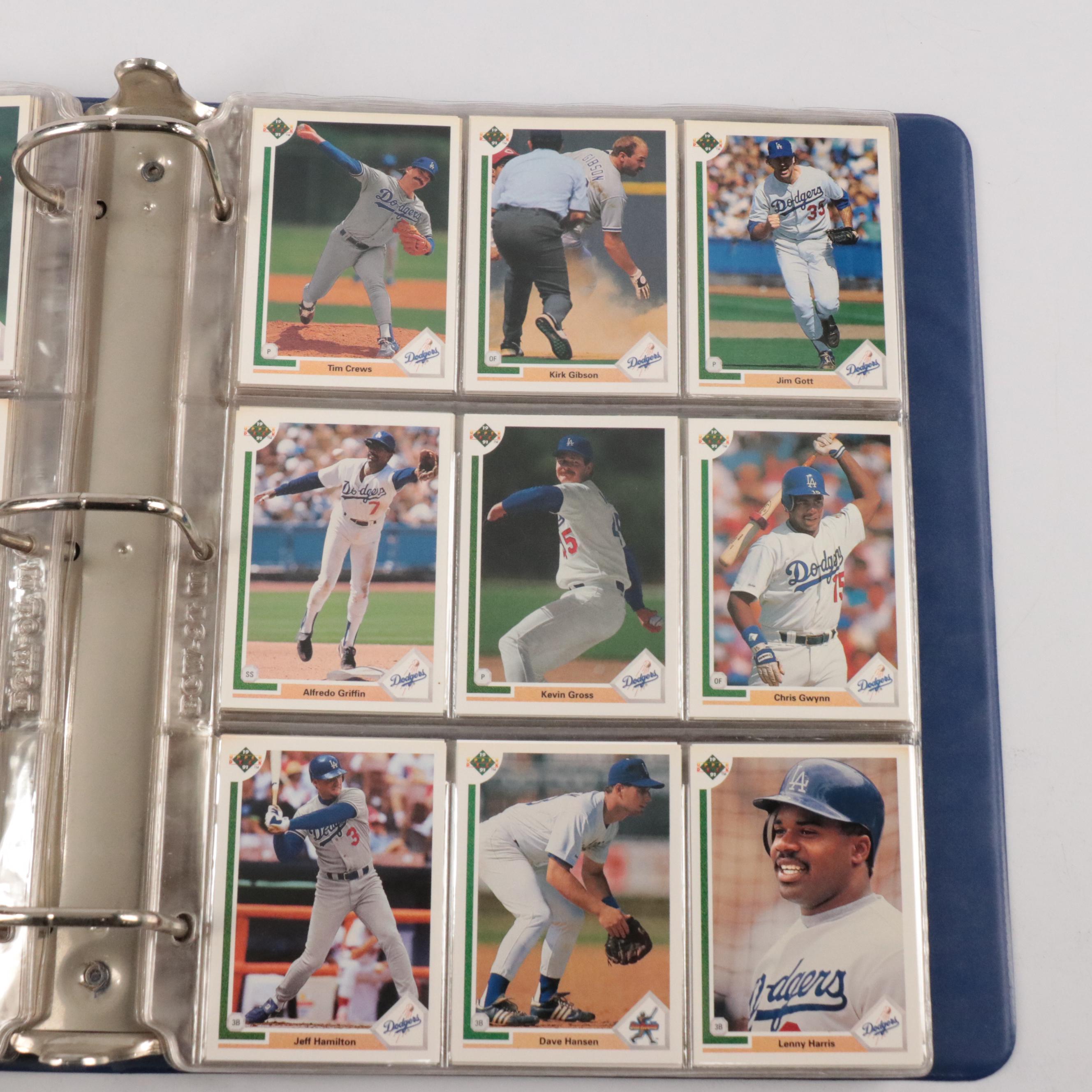 1991 Upper Deck Baseball Cards with Binder