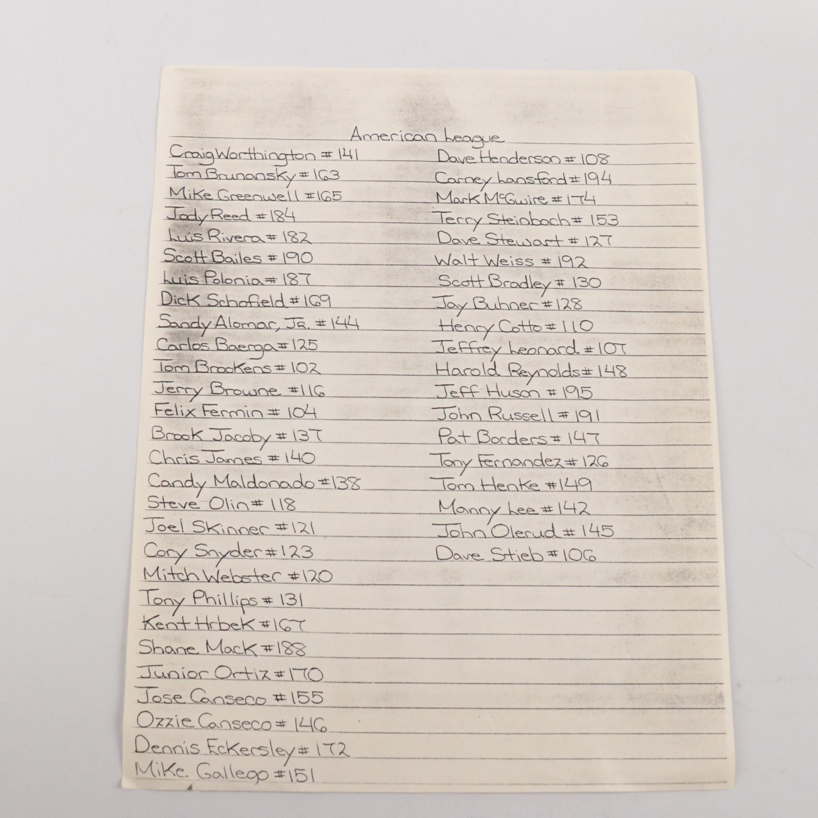 1991 Upper Deck Baseball Cards with Binder