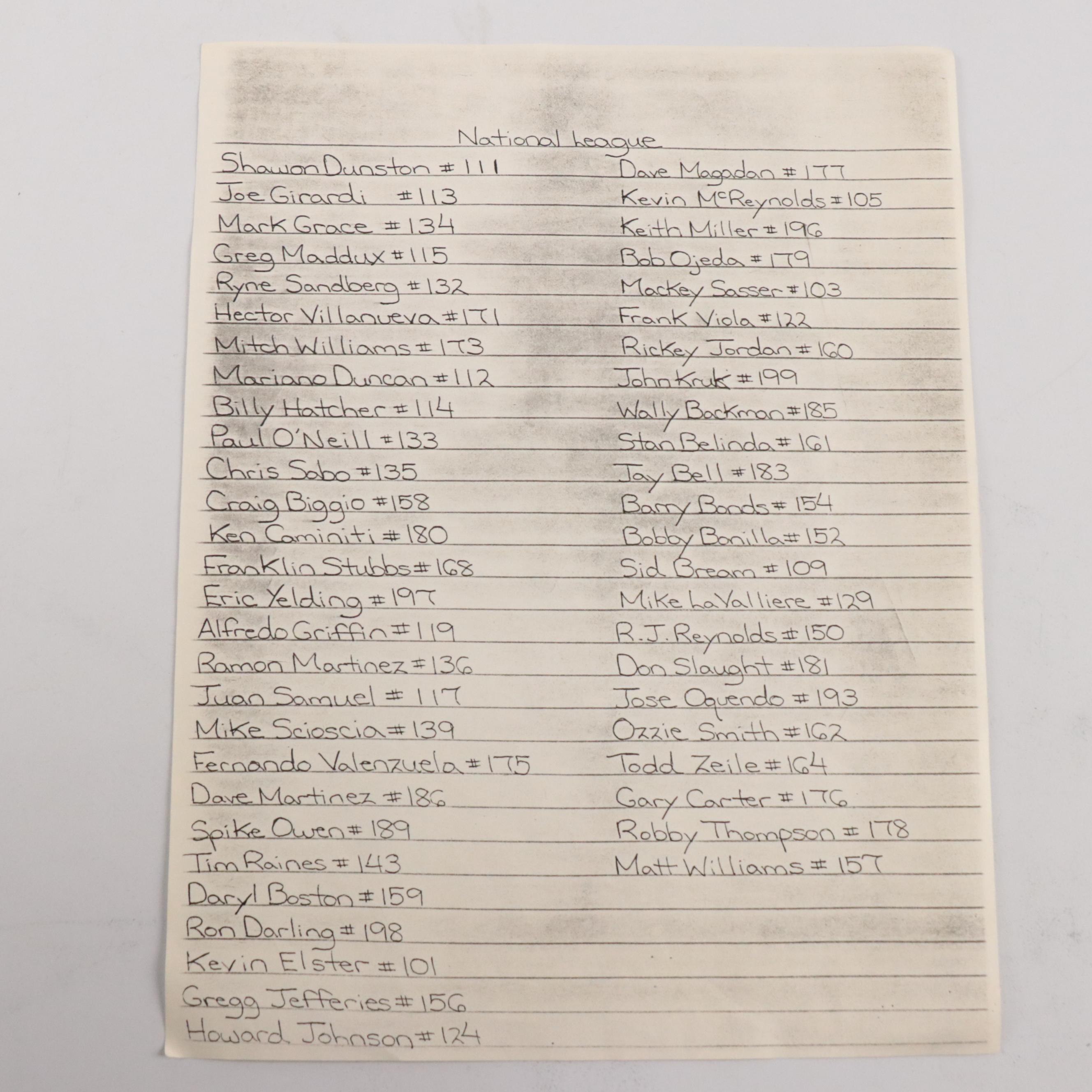 1991 Upper Deck Baseball Cards with Binder