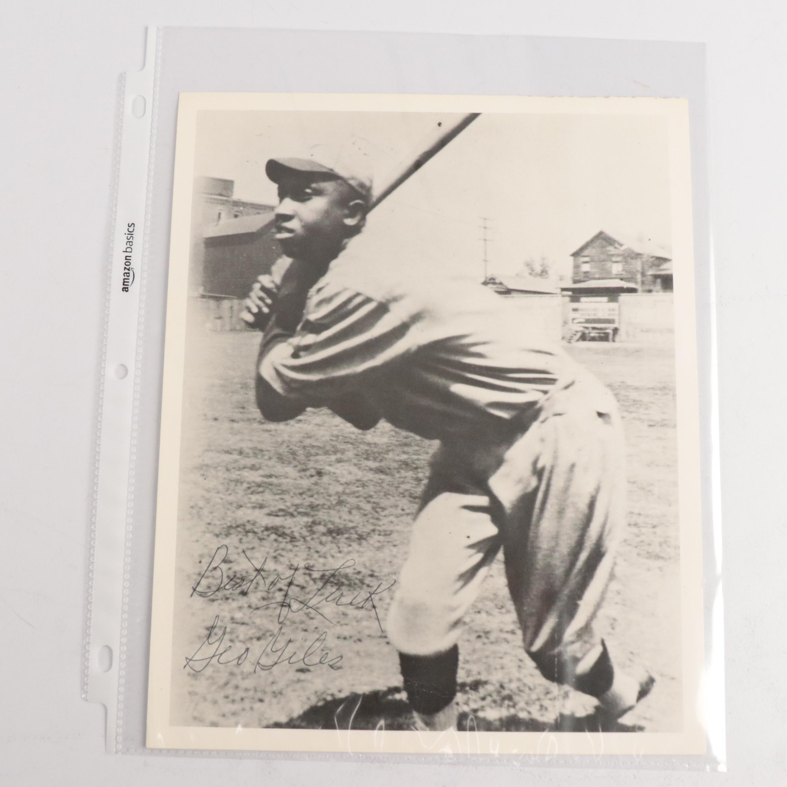 Ozzie Guillen Signed Shirt with Eddie Mathews Signed Print and More