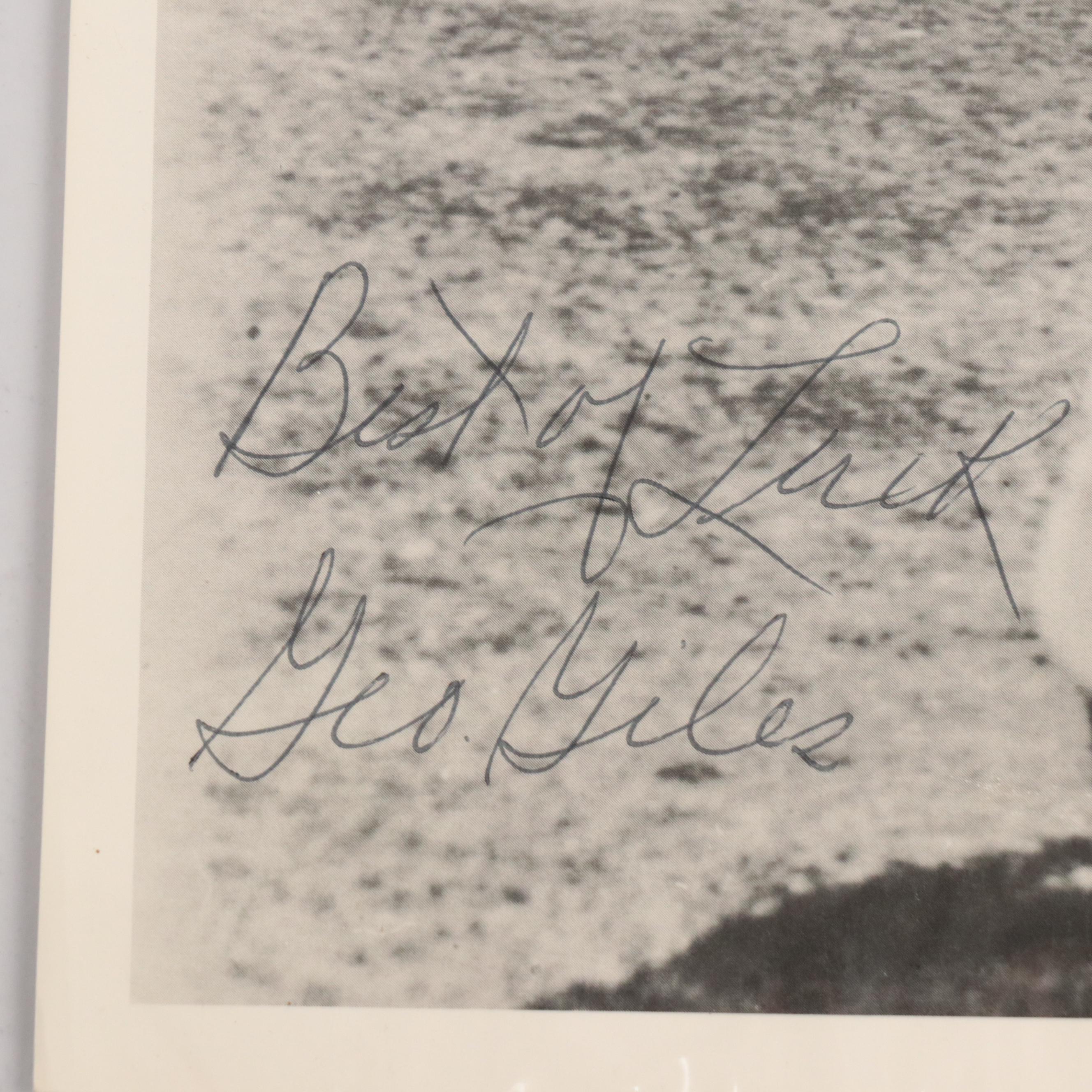 Ozzie Guillen Signed Shirt with Eddie Mathews Signed Print and More