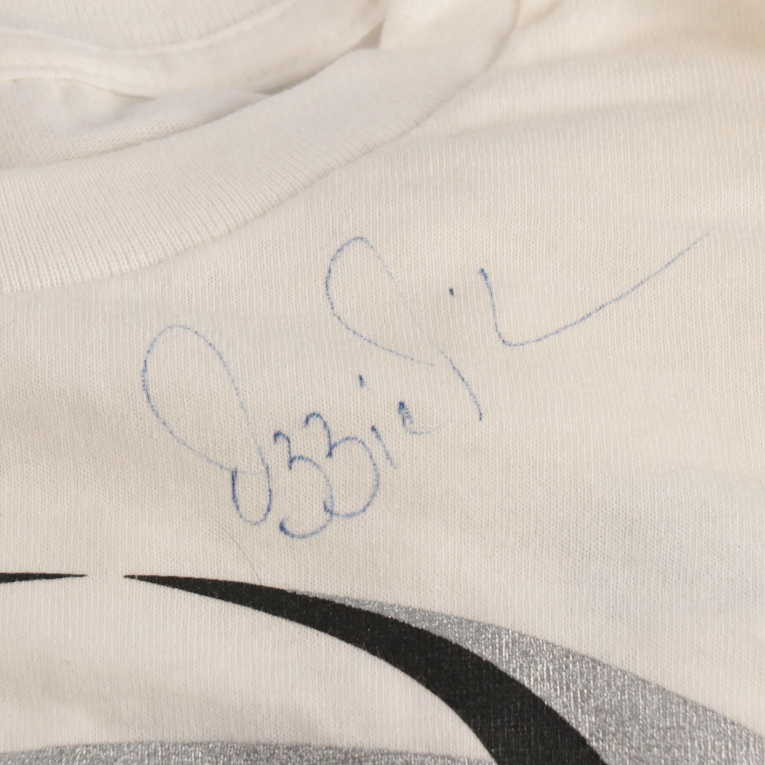 Ozzie Guillen Signed Shirt with Eddie Mathews Signed Print and More