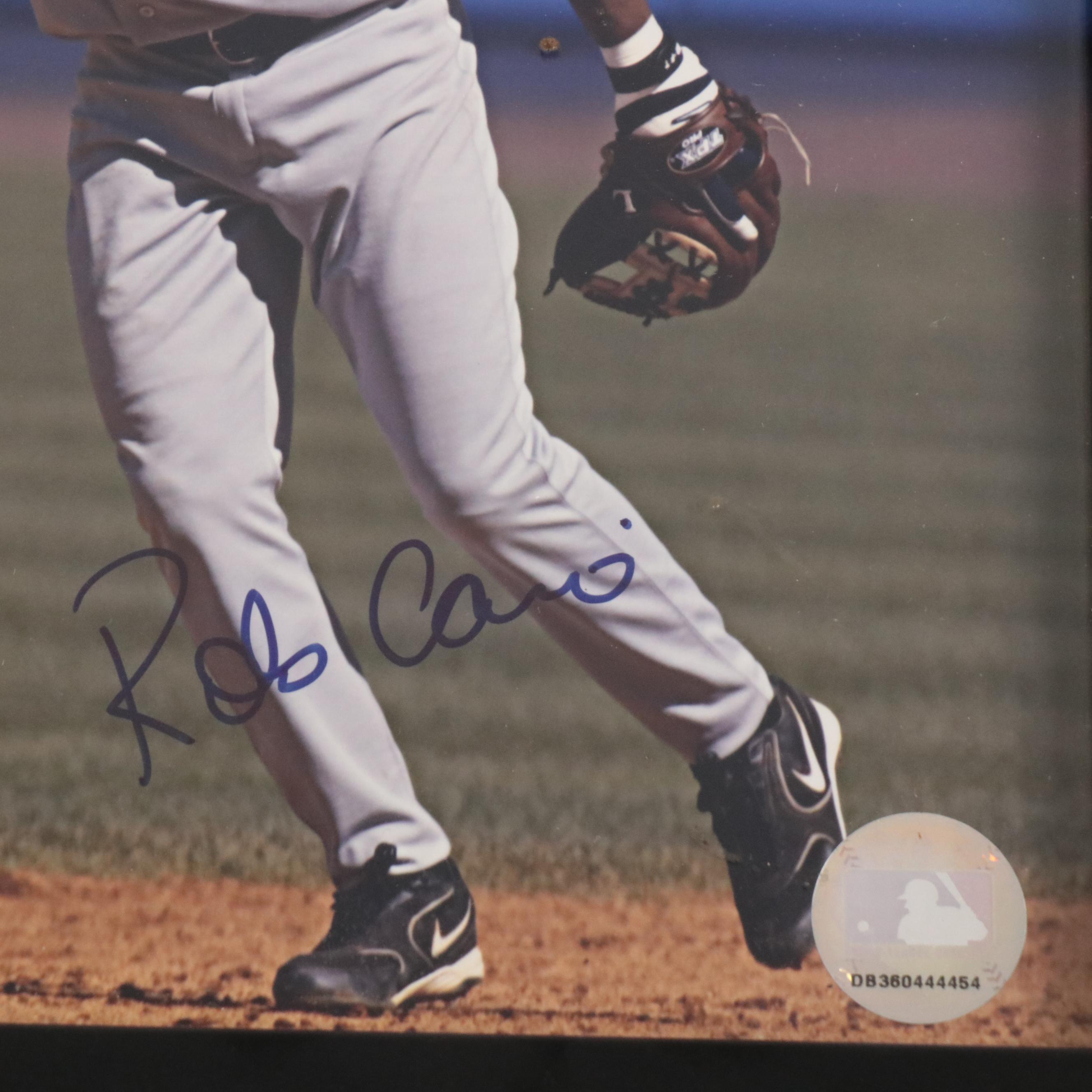 Ozzie Guillen Signed Shirt with Eddie Mathews Signed Print and More