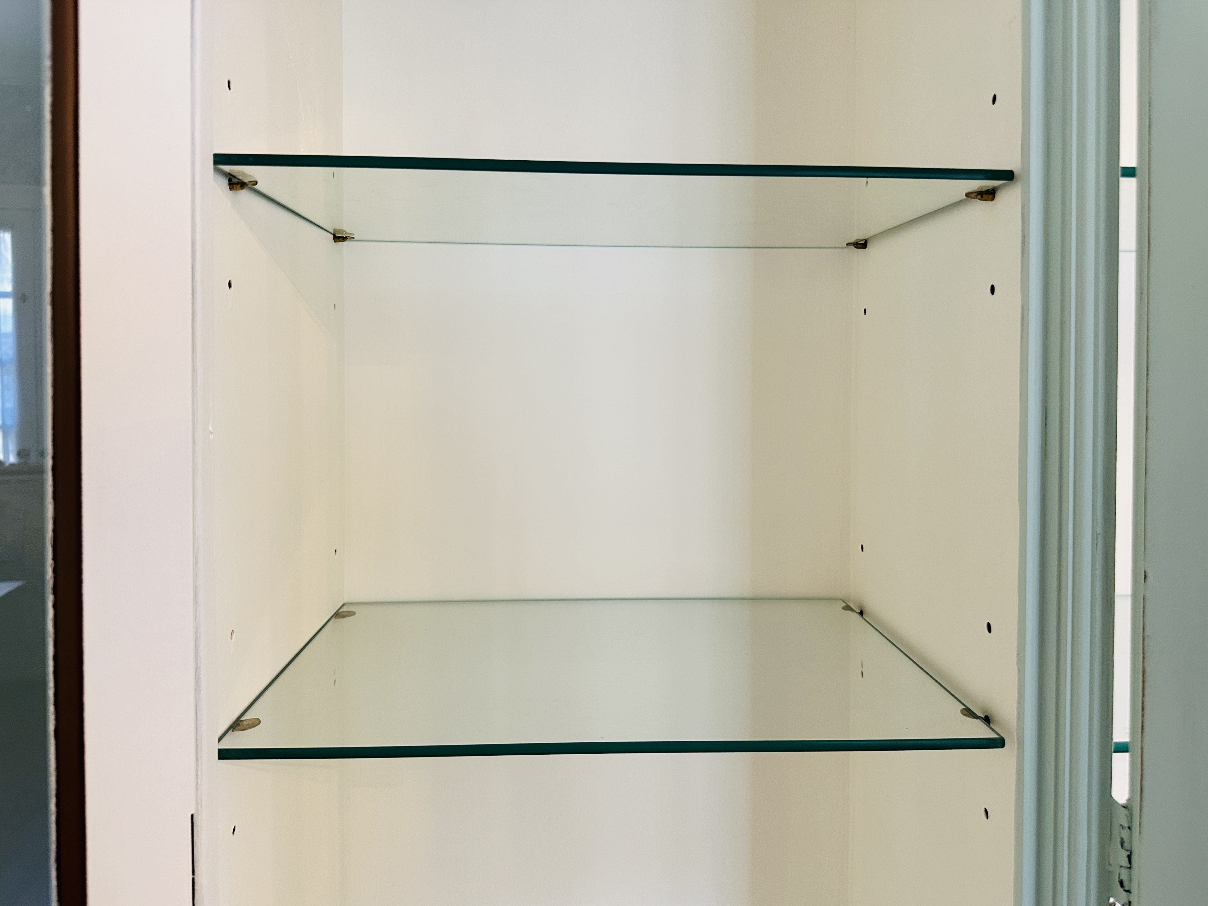 Fancher Mediterranean Style Painted Walnut China Cabinet